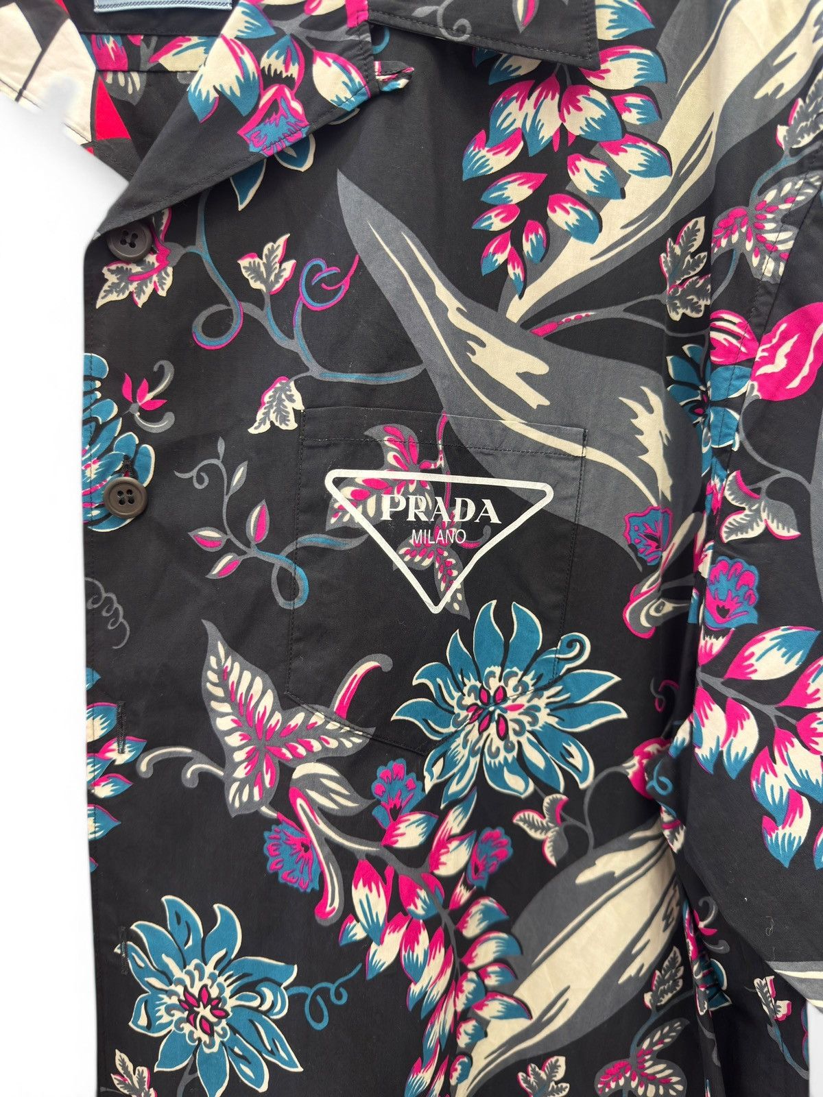 Prada Prada Rose Double Match Button Up Shirt Size US XXL / EU 58 / 5 - 4 Thumbnail