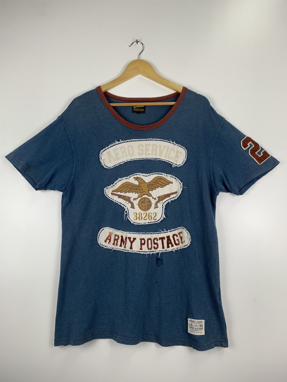 Avirex Vintage Avirex USA T-Shirt Size US XL / EU 56 / 4 - 3 Thumbnail