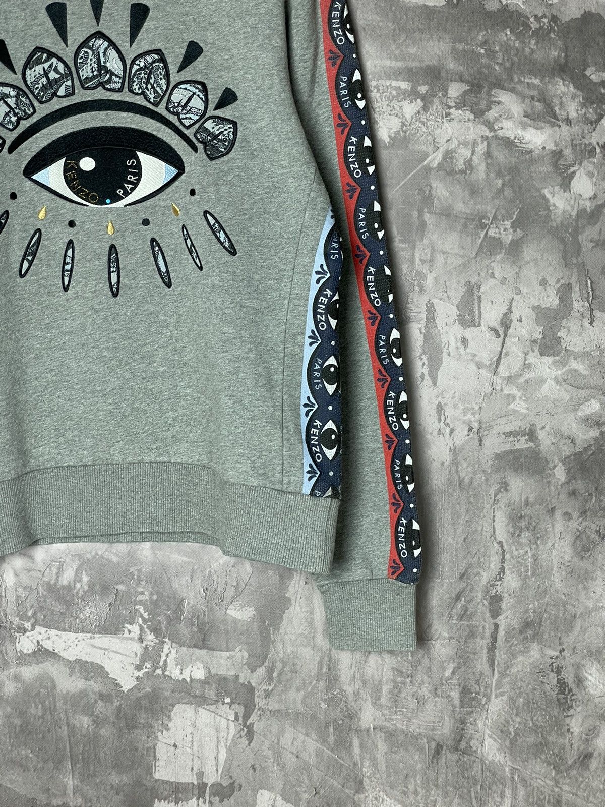 Hypebeast × Japanese Brand × Kenzo Kenzo Big Logo Overlogo embroidered sweatshirt Size M / US 6-8 / IT 42-44 - 6 Thumbnail