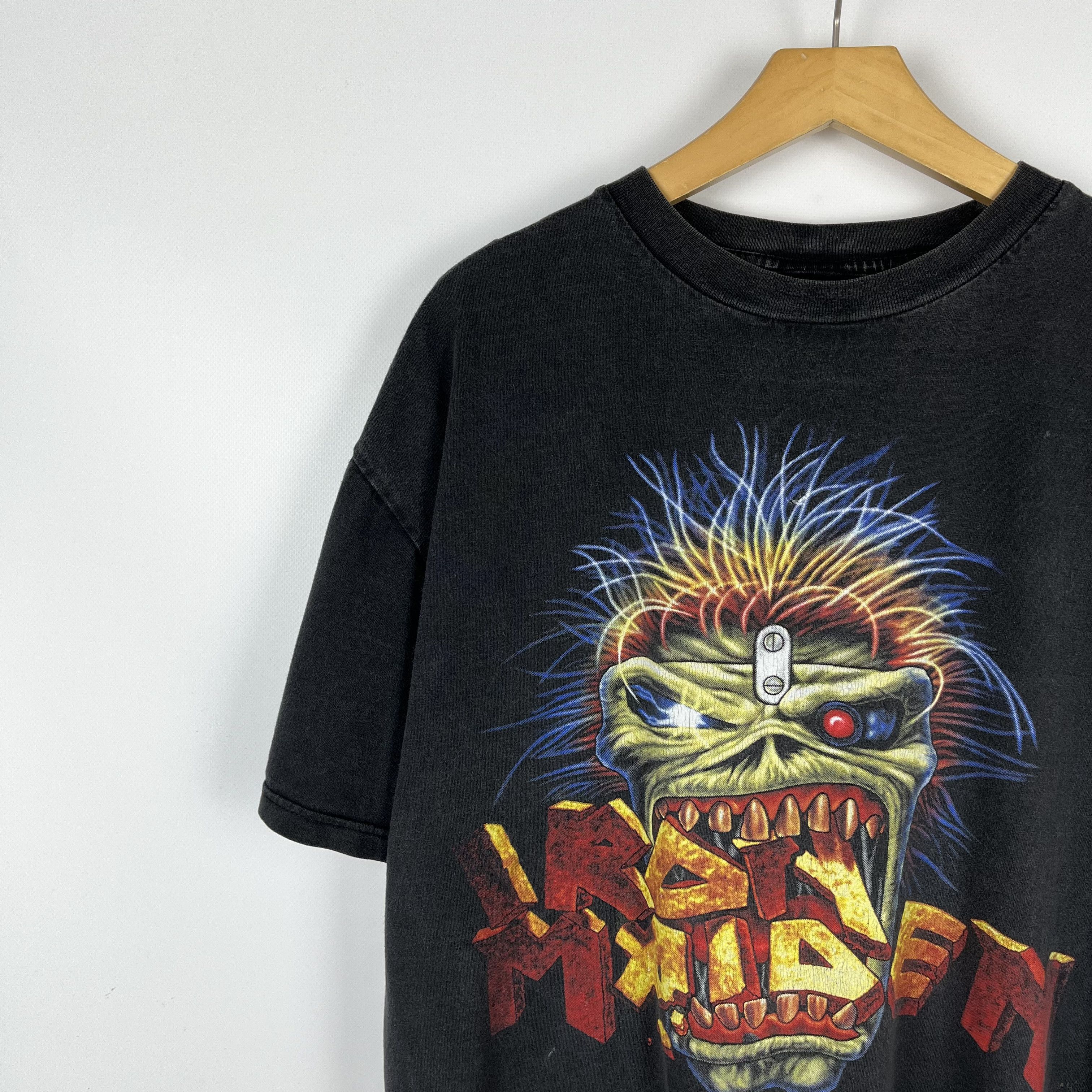 Band Tees Vintage Iron Maiden Rare Rock Band T Shirt 90’s Size US XL / EU 56 / 4 - 5 Thumbnail