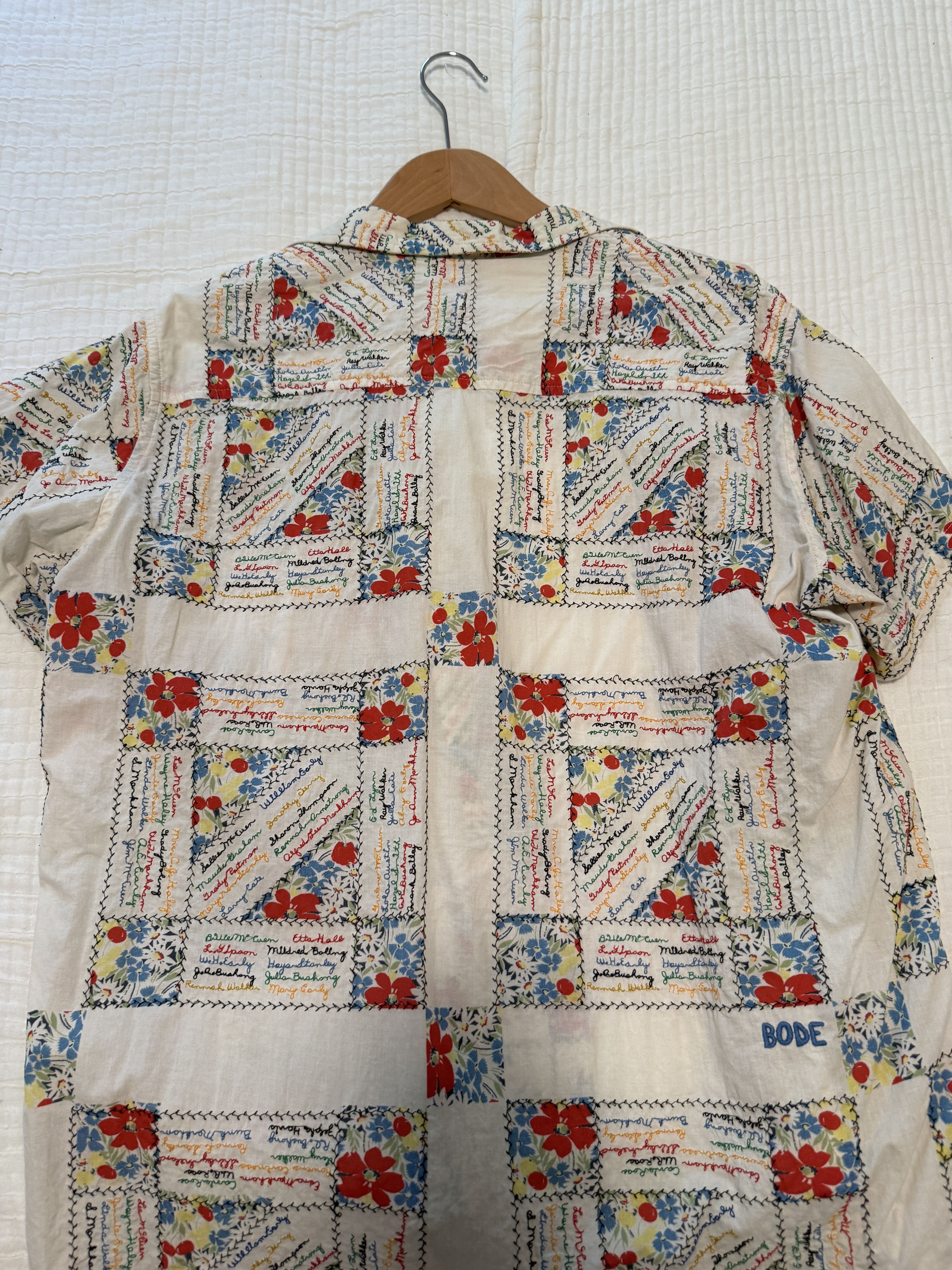 Bode Bode Micro Signature Stitch Shirt M/L - 2022 Season Size US M / EU 48-50 / 2 - 2 Thumbnail