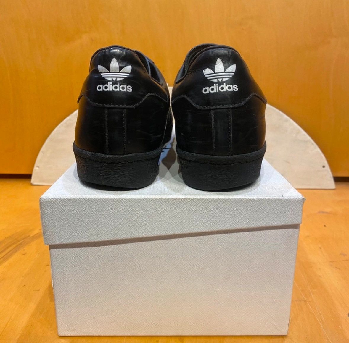 Prada Black Prada Adidas Superstars Size US 11 / EU 44 - 4 Thumbnail