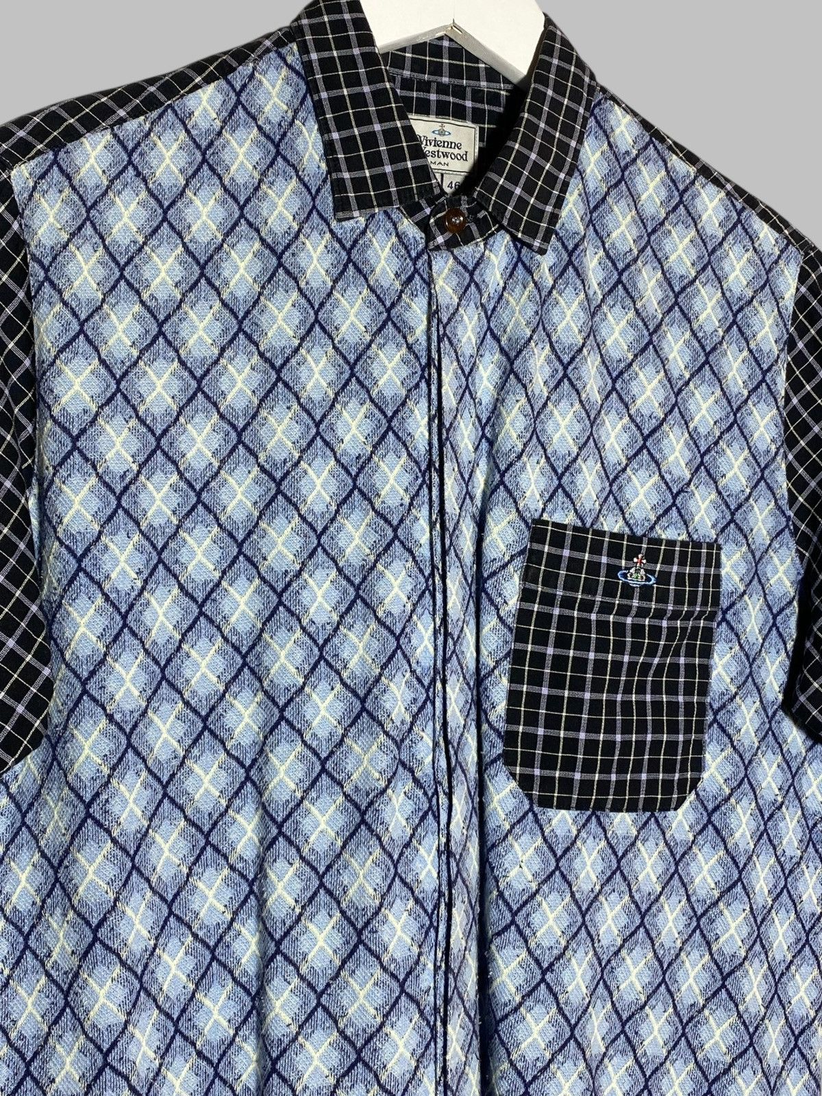 Vivienne Westwood 🔥 VIVIENNE WESTWOOD RUNWAY MIXED PATTERN GOTH PUNK SHIRT 🔥 Size US S / EU 44-46 / 1 - 4 Thumbnail