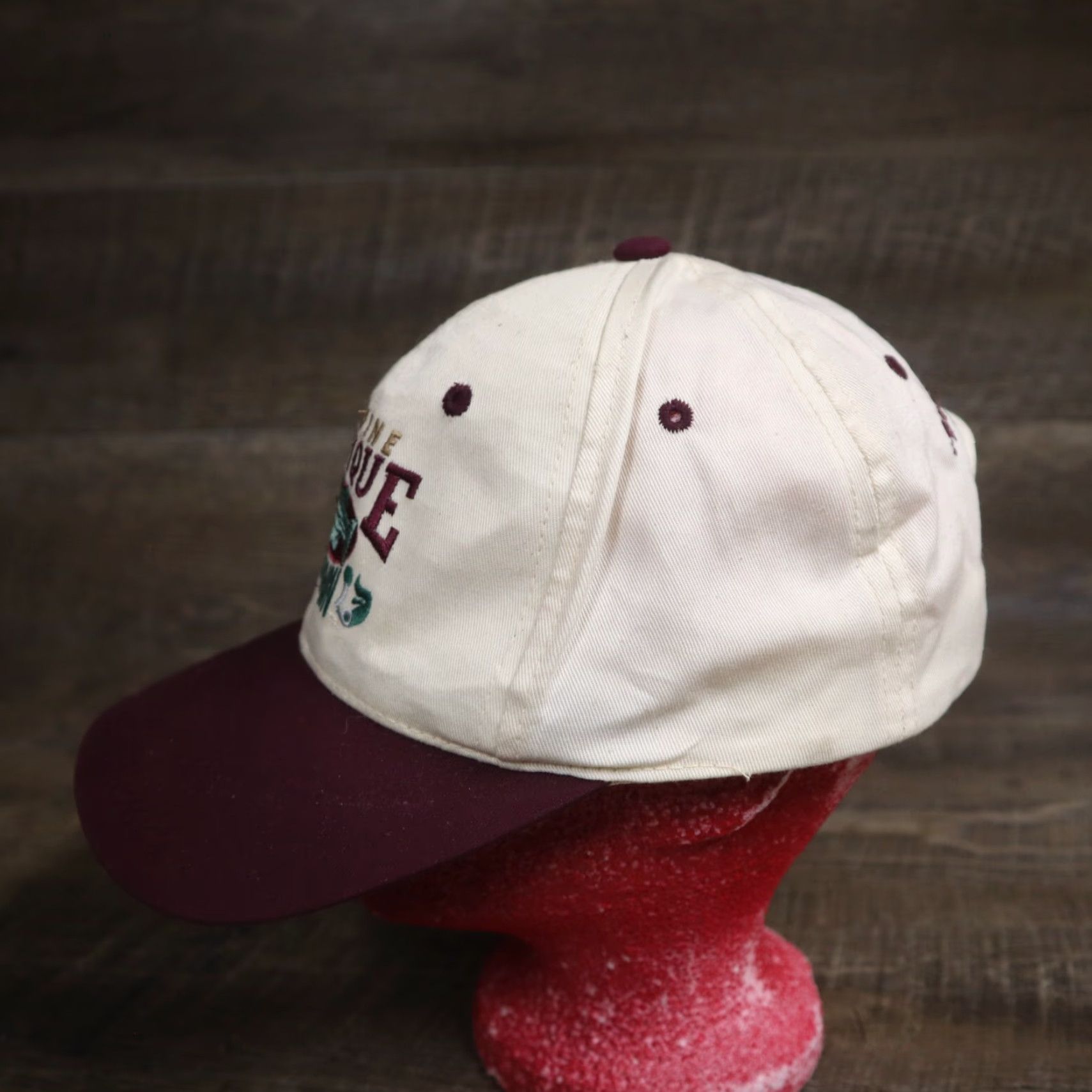 J Brand VINTAGE Antique Brand Fishing Hat Baseball Cap Men Adjustable 1990s Beige Size ONE SIZE - 5 Thumbnail