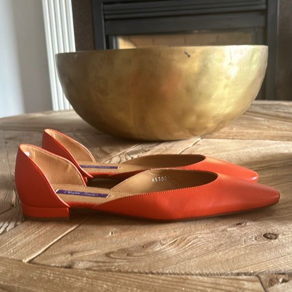 Ralph Lauren Purple Label RALPH LAUREN purple label orange leather ballerina flats 39 Size US 9 / IT 39 - 3 Thumbnail