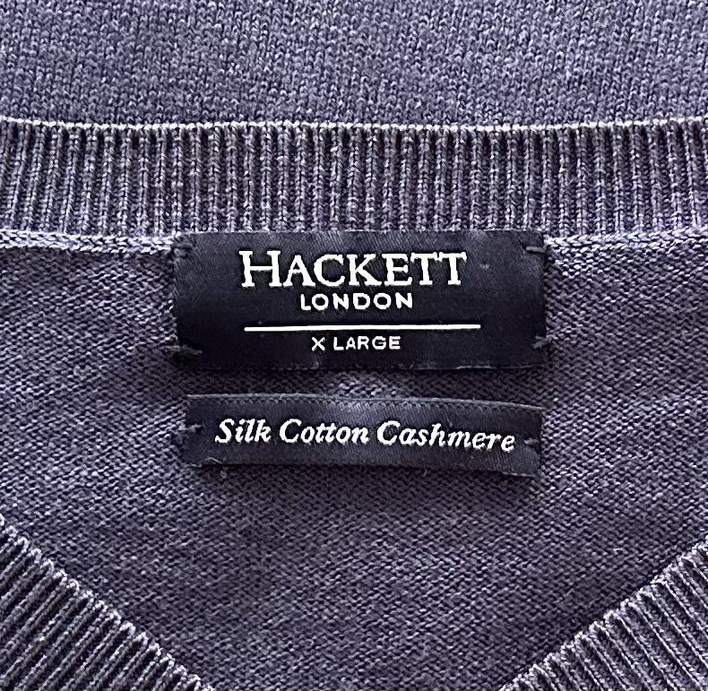 Hackett Hackett London Silk Sweater Jumper Cardigan Men's Size XL Size US XL / EU 56 / 4 - 4 Thumbnail