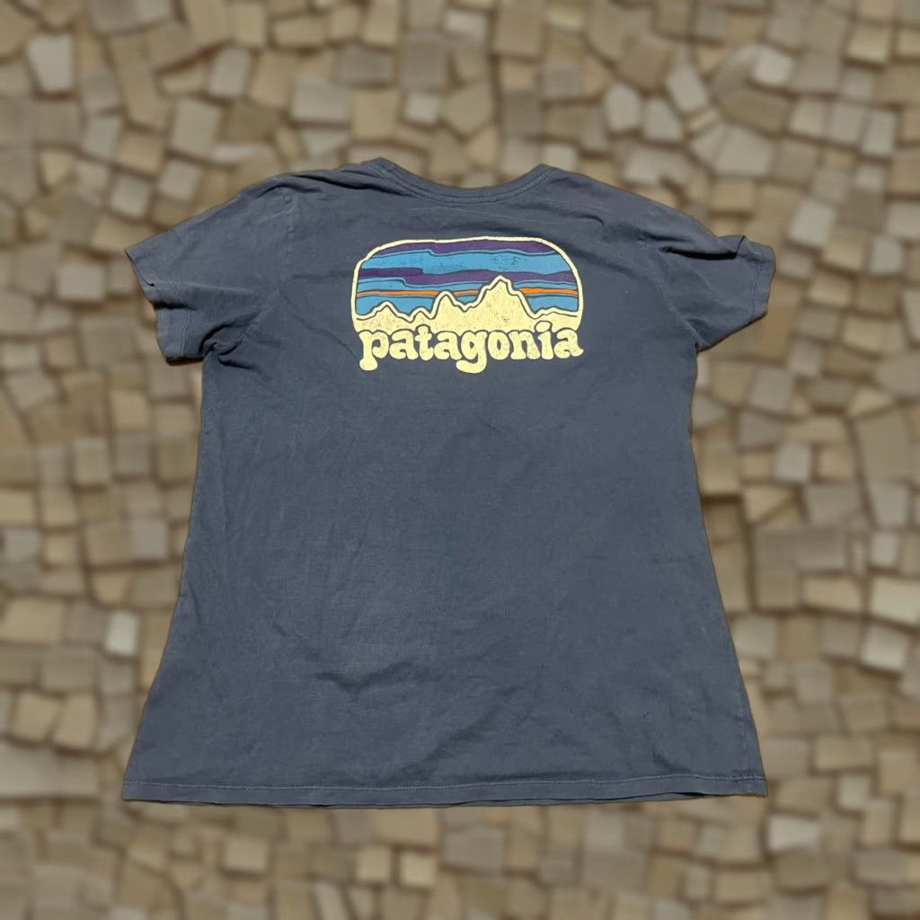 Patagonia Patagonia Shirt Mens Size Medium Blue Regular Fit Pocket Crew Neck Short Sleeve T-Shirt Graphic Print Size US M / EU 48-50 / 2 - 1 Thumbnail