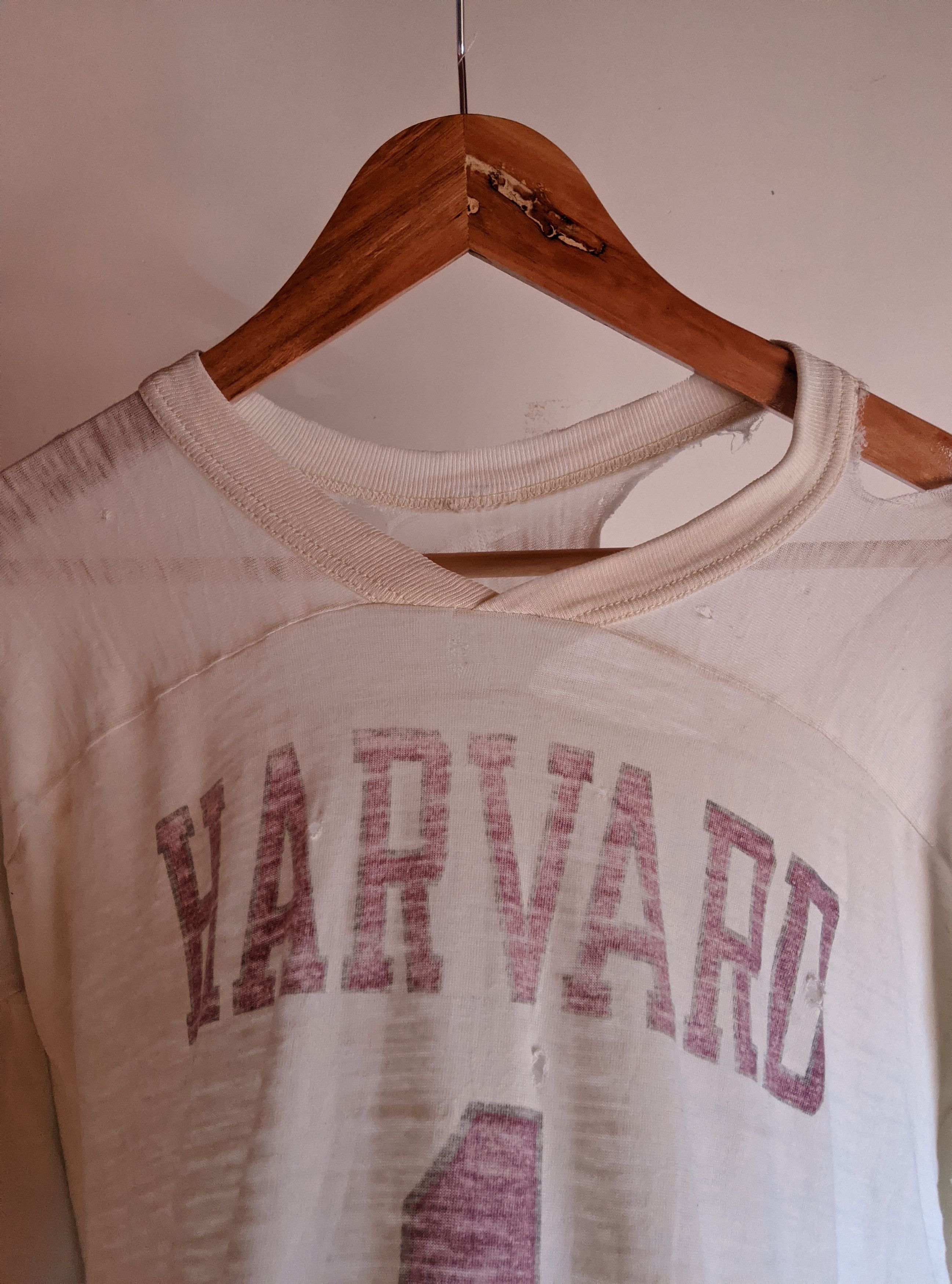 Champion Vintage 80s thrashed distressed Harvard jersey fade erd Size US XL / EU 56 / 4 - 6 Thumbnail