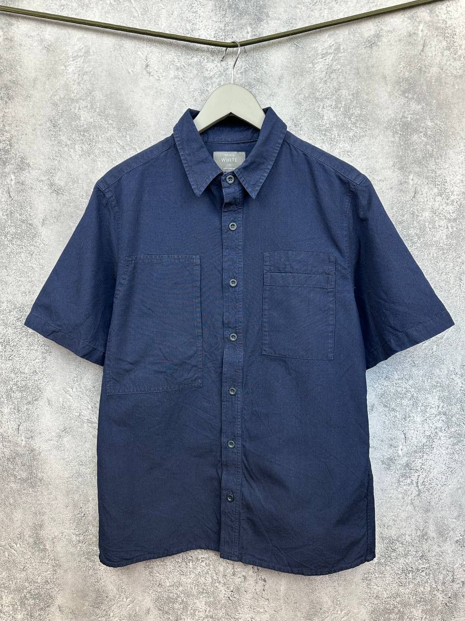 Private White V.C. Private White V.C. “Shirting” Navy Short-Sleeve Shirt Size US L / EU 52-54 / 3 - 1 Thumbnail
