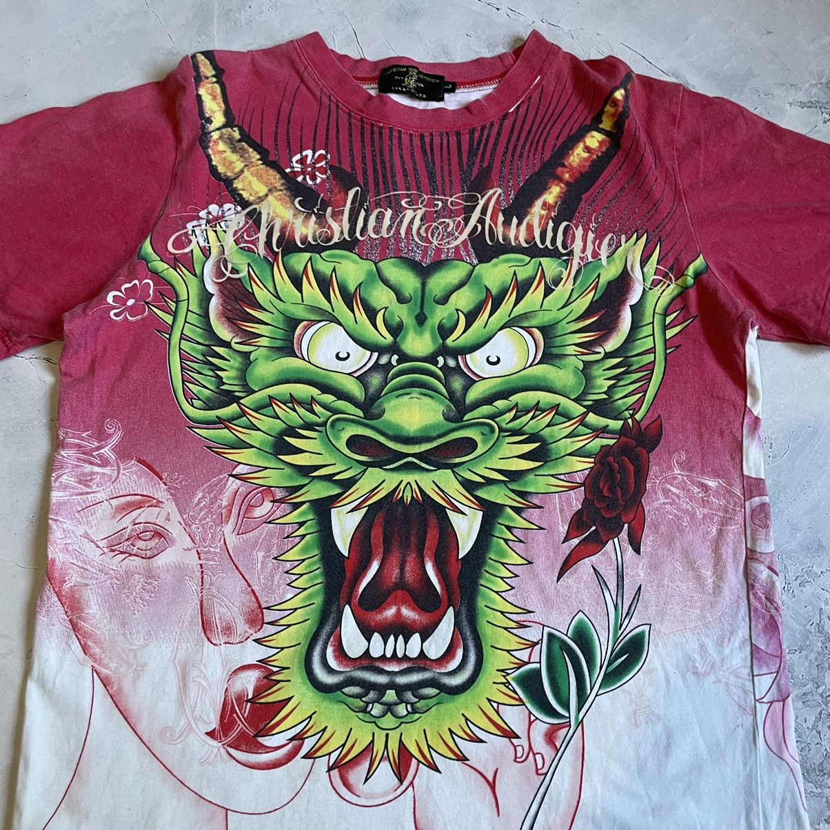 Christian Audigier Ed Hardy Christian Audiger Y2K Vintage Tshirt Size US M / EU 48-50 / 2 - 3 Thumbnail