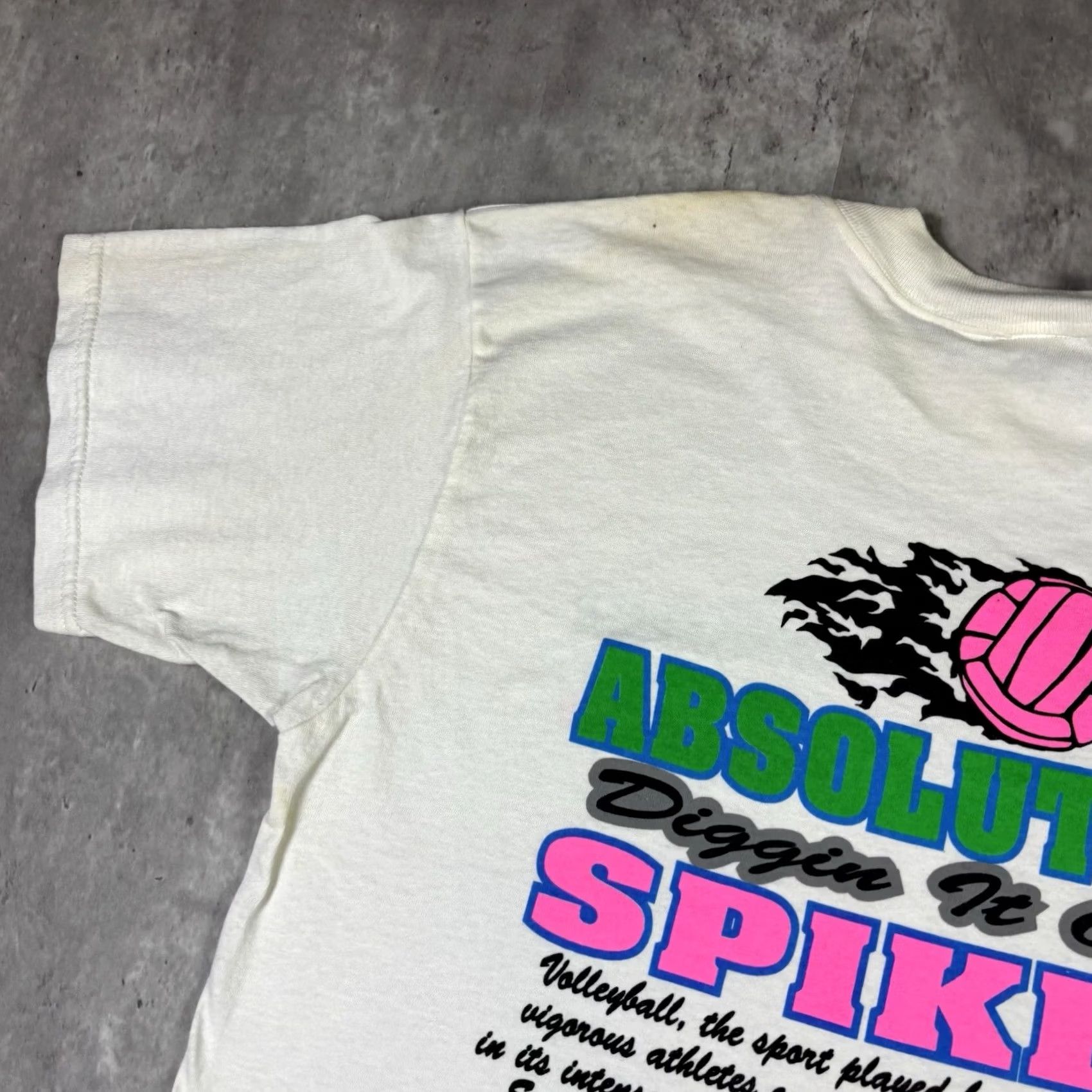 Delta VINTAGE Delta White T-Shirt XL Absolutely Spiked Double-Sided Art 90s Mens Shirt Size US XL / EU 56 / 4 - 4 Thumbnail