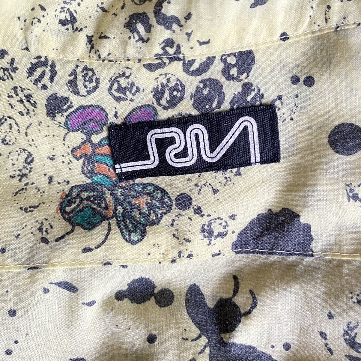 Designer × Japanese Brand RNA Inc. Yellow Honeycomb Bee Short-Sleeve Shirt Size M / US 6-8 / IT 42-44 - 4 Thumbnail