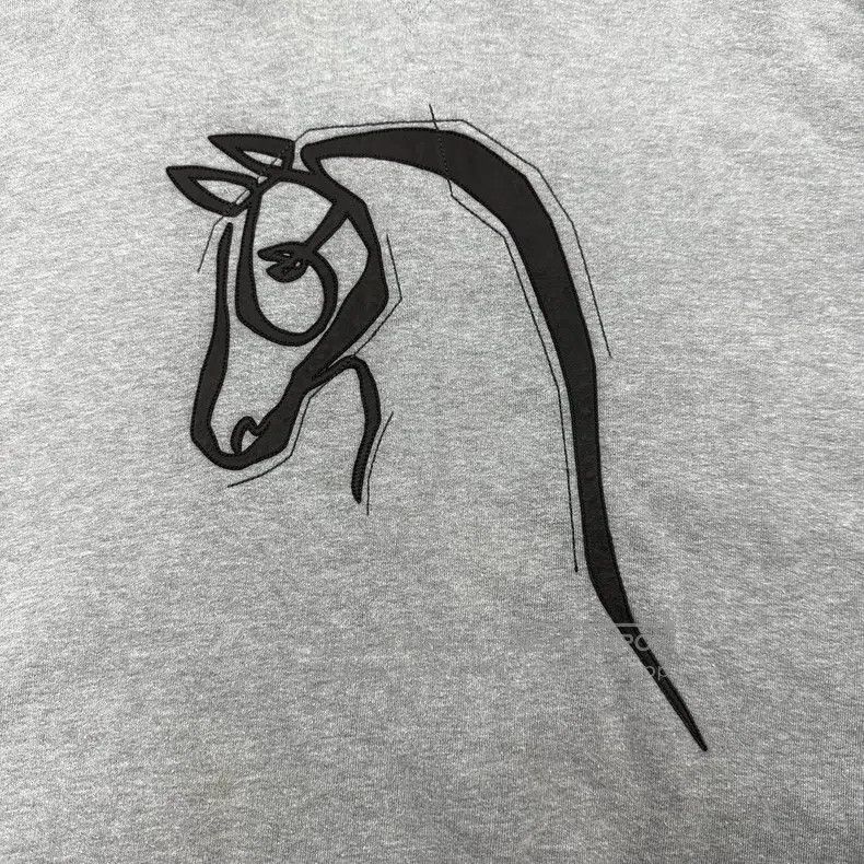 Hermes Hermes size 3XL War Horse Head Patched Hooded Gray Sweatshi Size US XXL / EU 58 / 5 - 4 Thumbnail