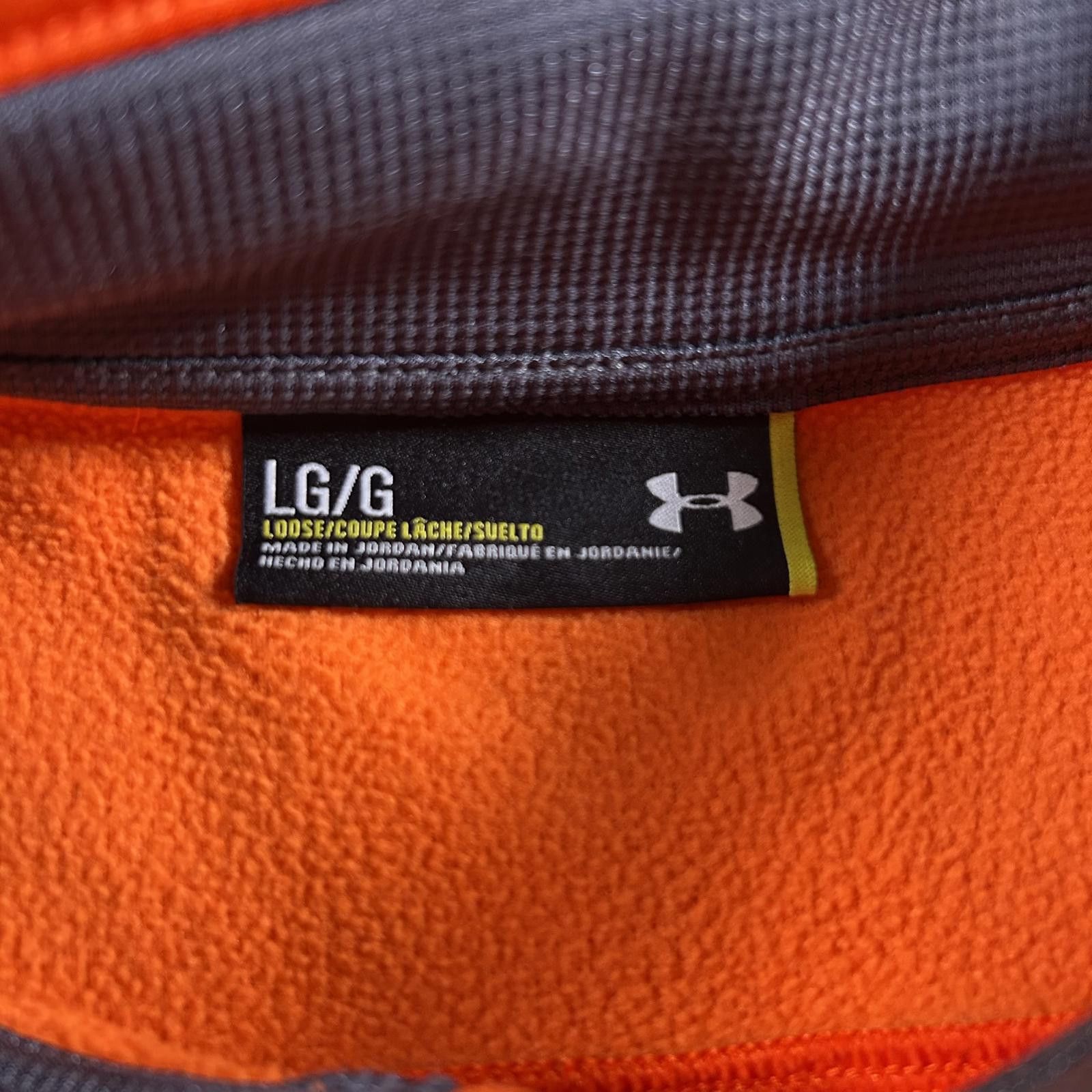 Under Armour Men's Under Armour Orange Quarter-Zip Activewear Pullover Size US L / EU 52-54 / 3 - 4 Thumbnail
