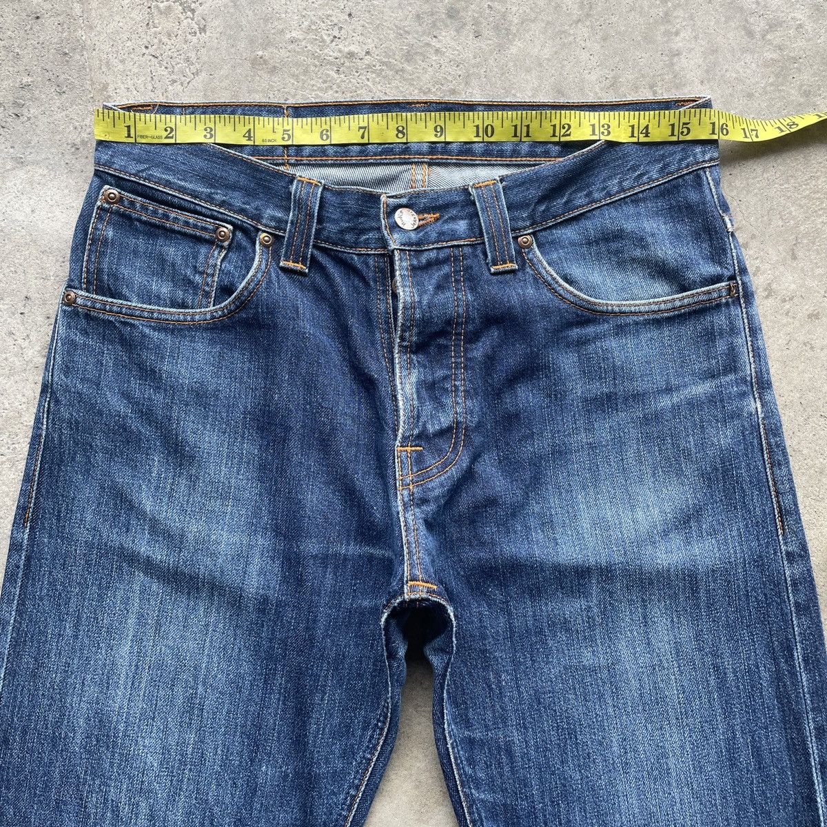 Nudie Jeans W32x31 Vintage Nudie Jeans Faded FlyButton Denim Pants Size US 32 / EU 48 - 5 Thumbnail