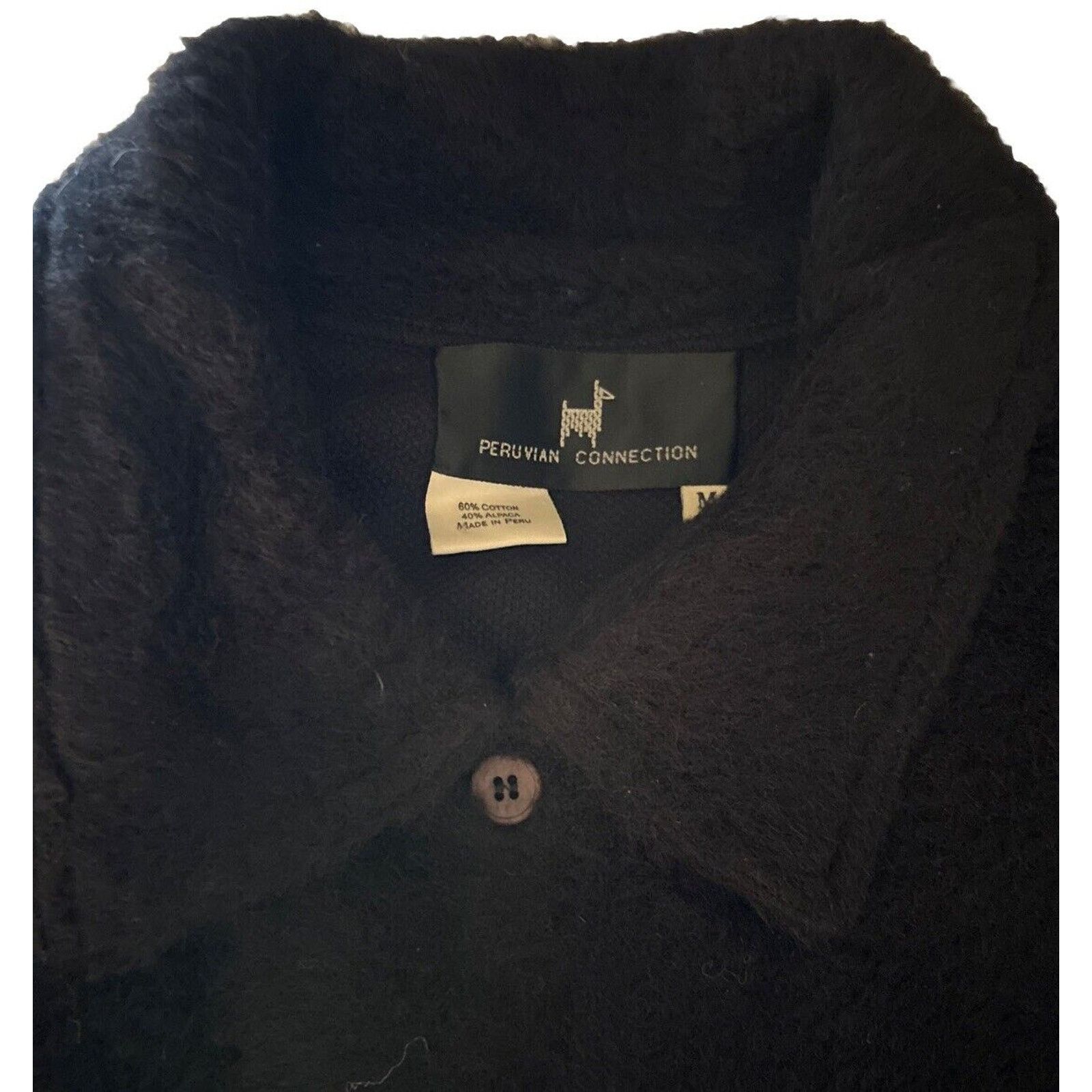Other Peruvian connection Black alpaca cotton blazer Shacket m Size M / US 6-8 / IT 42-44 - 8 Thumbnail