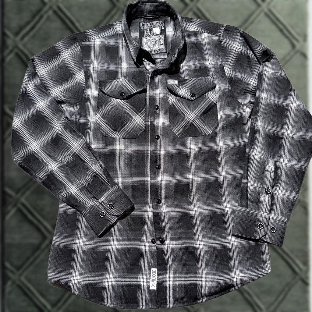 Vintage Dixxon Flannel Company The Static Shirt Men's Black Gray Plaid Pearl Snap XS Shirt Men Black Gray Plaid Snap XS Size US XS / EU 42 / 0 - 1 Thumbnail