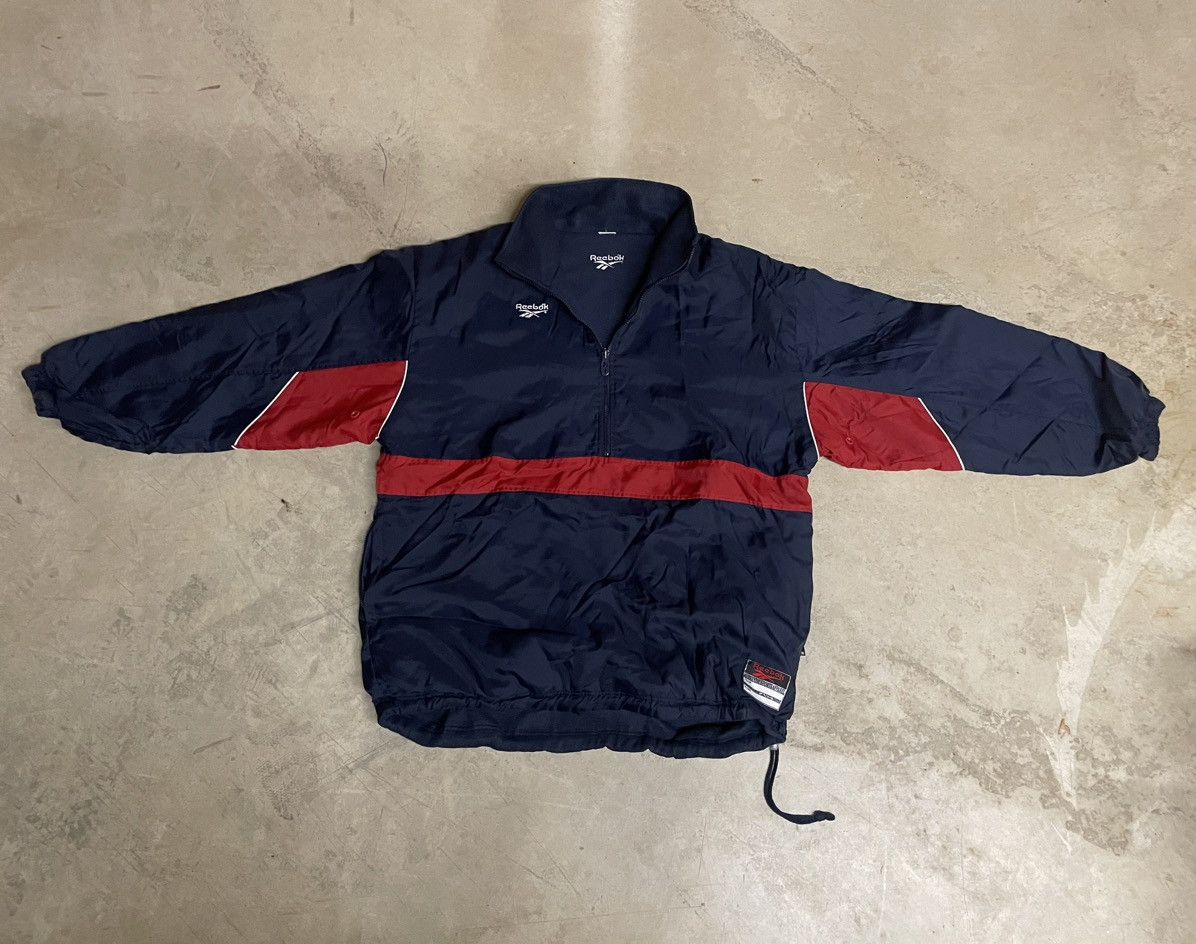 Reebok Vintage 90’s Reebok Fleece-lined 1/4-zip REVERSIBLE Jacket! Size US XL / EU 56 / 4 - 8 Thumbnail