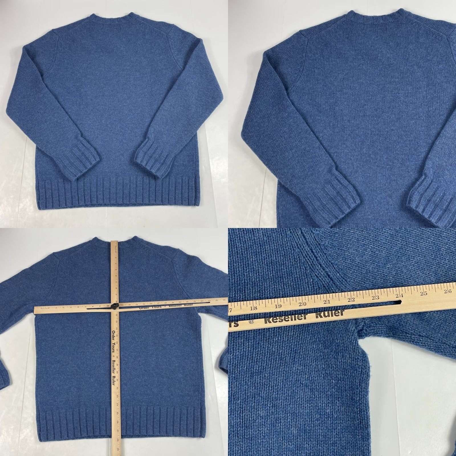 Nautica Nautica Sweater Mens Large Blue Merino Wool V Neck Pullover Ribbed Heavyweight Golf/Walking/Business Casual Formal Workwear Preppy Night? Size US L / EU 52-54 / 3 - 8 Thumbnail