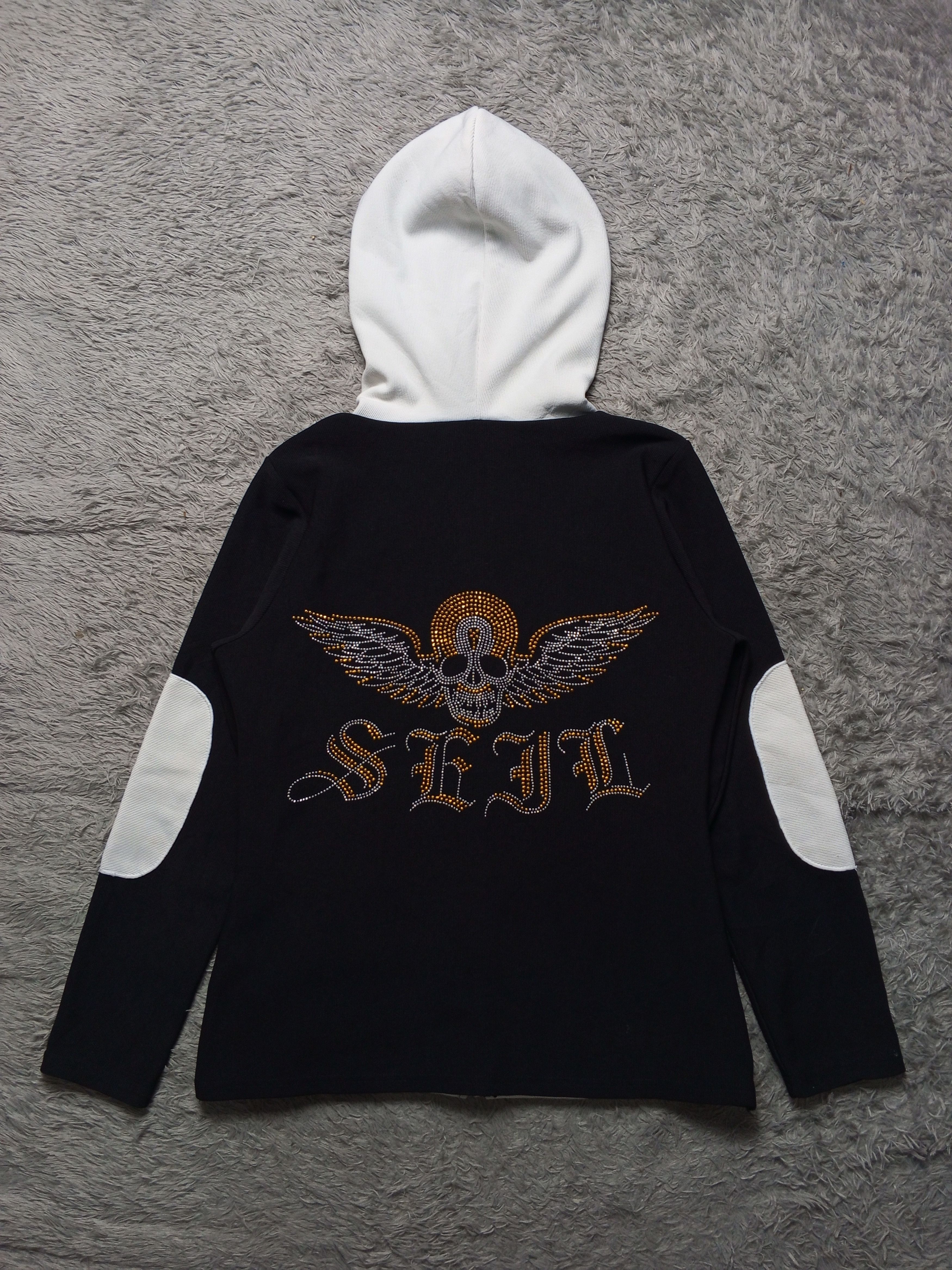 Japanese Brand Japan Brand Sick Issue Skull Hoodie with Sparkle Size US M / EU 48-50 / 2 - 2 Thumbnail