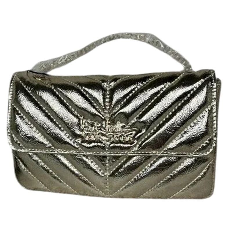 Nicole Miller NICOLE MILLER Gold Evening Purse Chain Strap Crossbody | NWT Size ONE SIZE - 1 Thumbnail