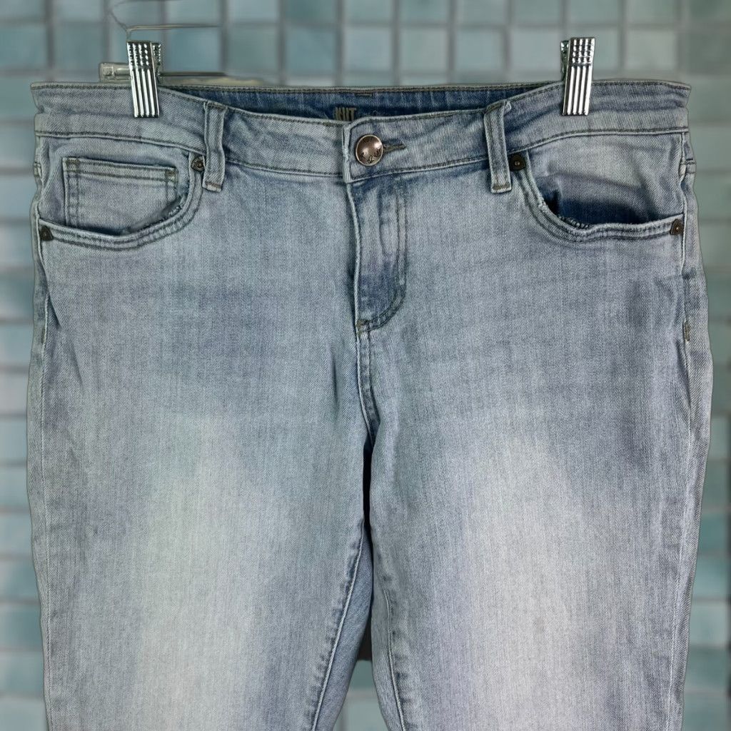 Vintage VINTAGE KUT from the Kloth Straight Leg Jeans Womens Size 12 31W 34L Blue Denim Mid Rise 5-Pocket Size 34" / US 12 / IT 48 - 1 Thumbnail