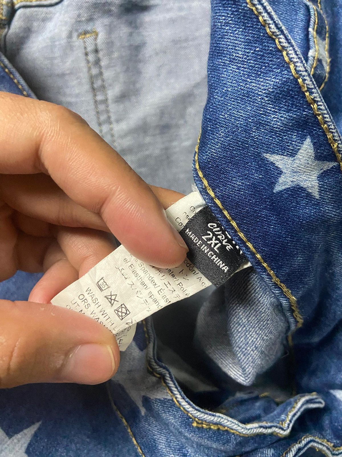 Japanese Brand Japanese Brand Star Printed Flare Pants (138) Size 34" / US 12 / IT 48 - 8 Thumbnail