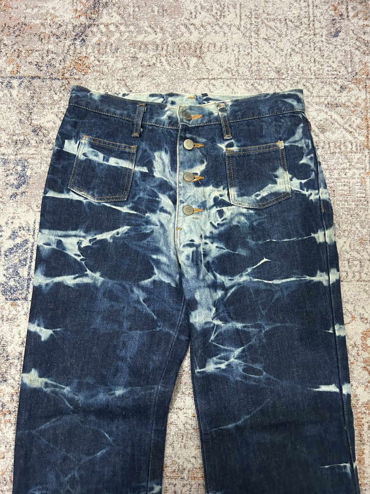 Wrangler Vintage Wrangler Acid Wash Flare Jeans Size US 30 / EU 46 - 6 Thumbnail