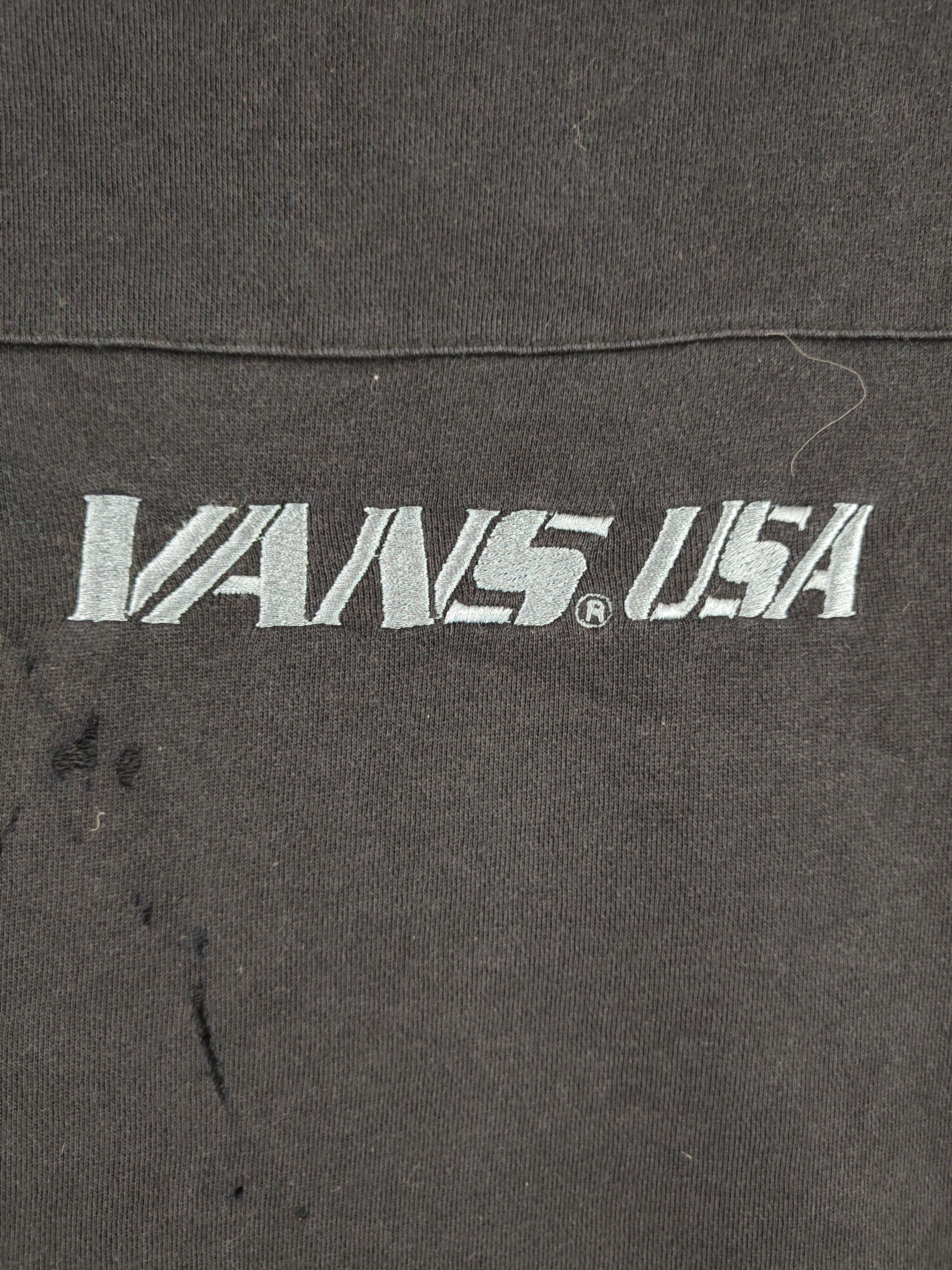 Japanese Brand × Vans × Vintage Vans Black ripped distressed vintage Sweatshirts #S2013 Size US XXL / EU 58 / 5 - 4 Thumbnail