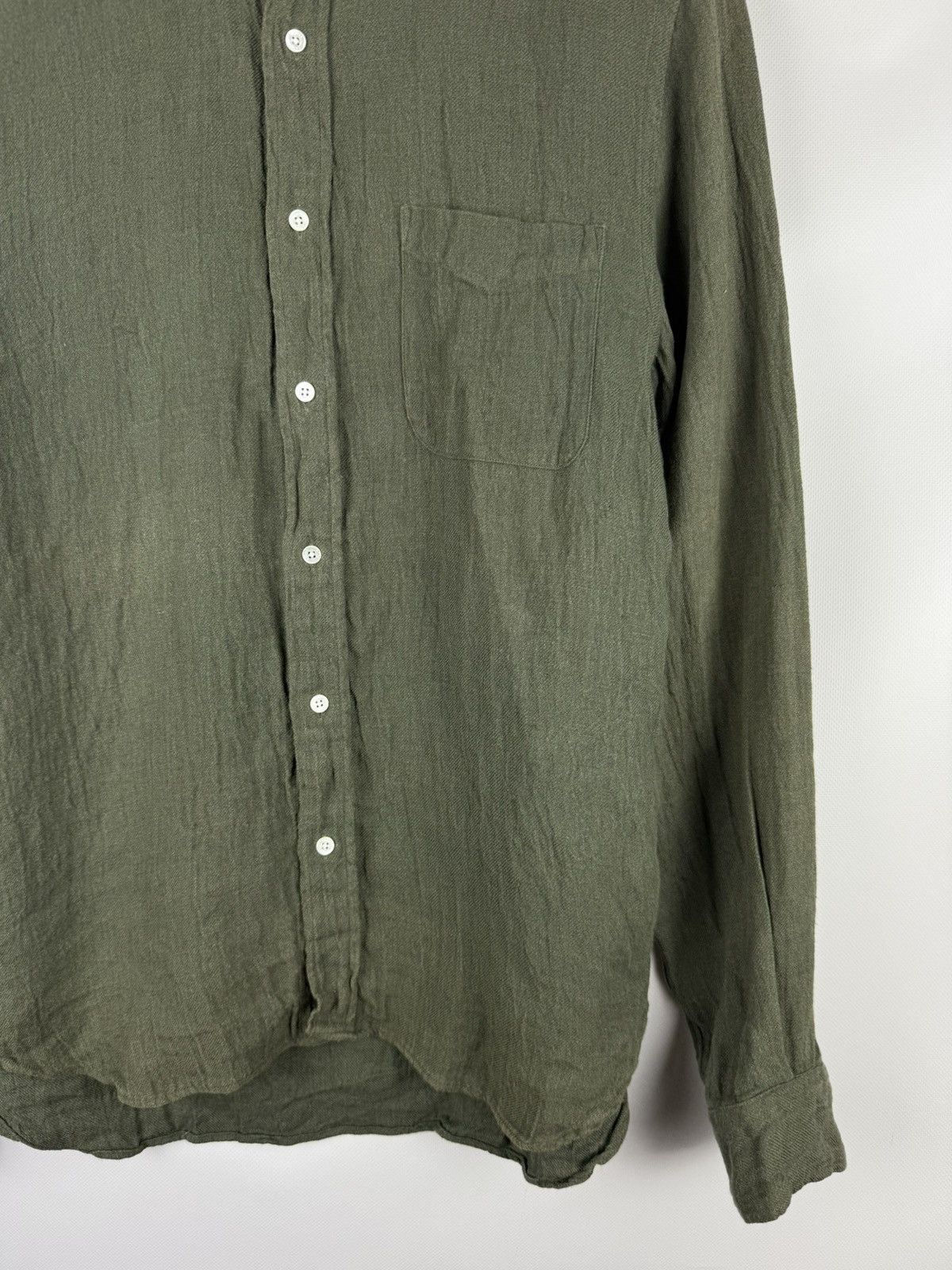 Beams Plus Beams Plus Japan Men’s Long Sleeve Linen Button Up Shirt Size US M / EU 48-50 / 2 - 6 Thumbnail