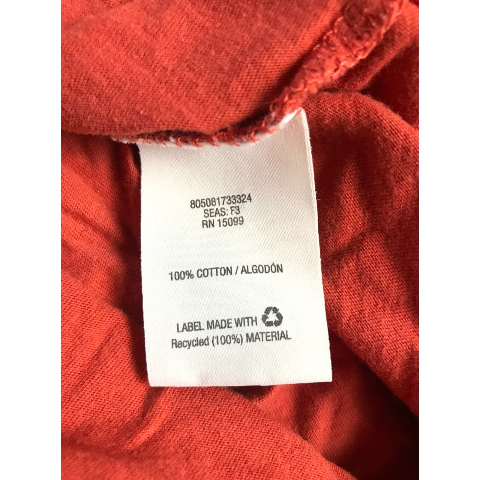 Vintage Laura Scott Shirt Women's M Burnt Orange Beaded Short Sleeve Shirt Womens 100% Cotton Casual Modern Fall Spring Summer Size M / US 6-8 / IT 42-44 - 7 Thumbnail
