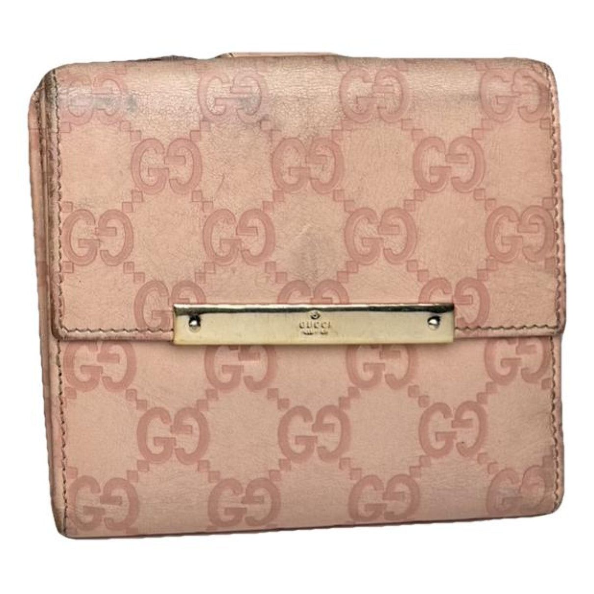 Gucci GG Blooms Pink Leather Wallet Size ONE SIZE - 1 Thumbnail