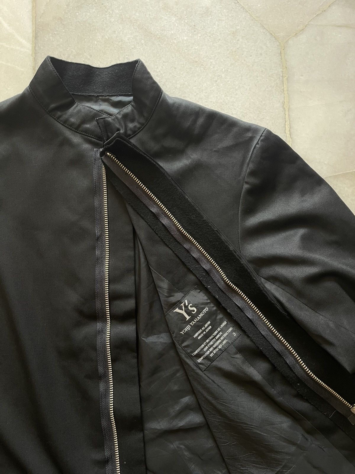 Yohji Yamamoto Yohji Yamamoto Mandarin Collar Crop Jacket 10 Size US M / EU 48-50 / 2 - 10 Thumbnail