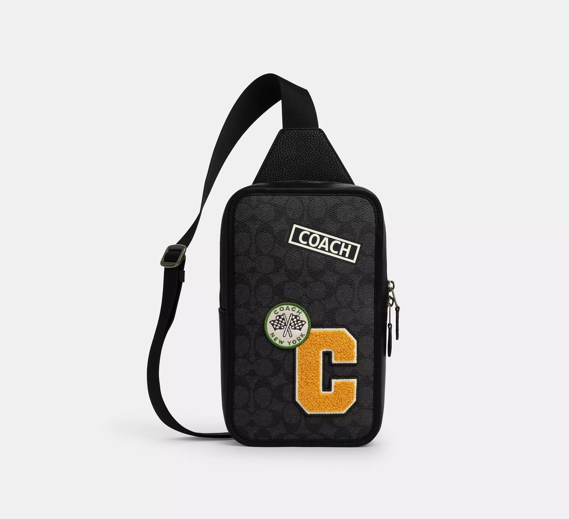 Coach MEN'S Sullivan Pack In Signature Canvas With Patches CY820 Size ONE SIZE - 3 Thumbnail