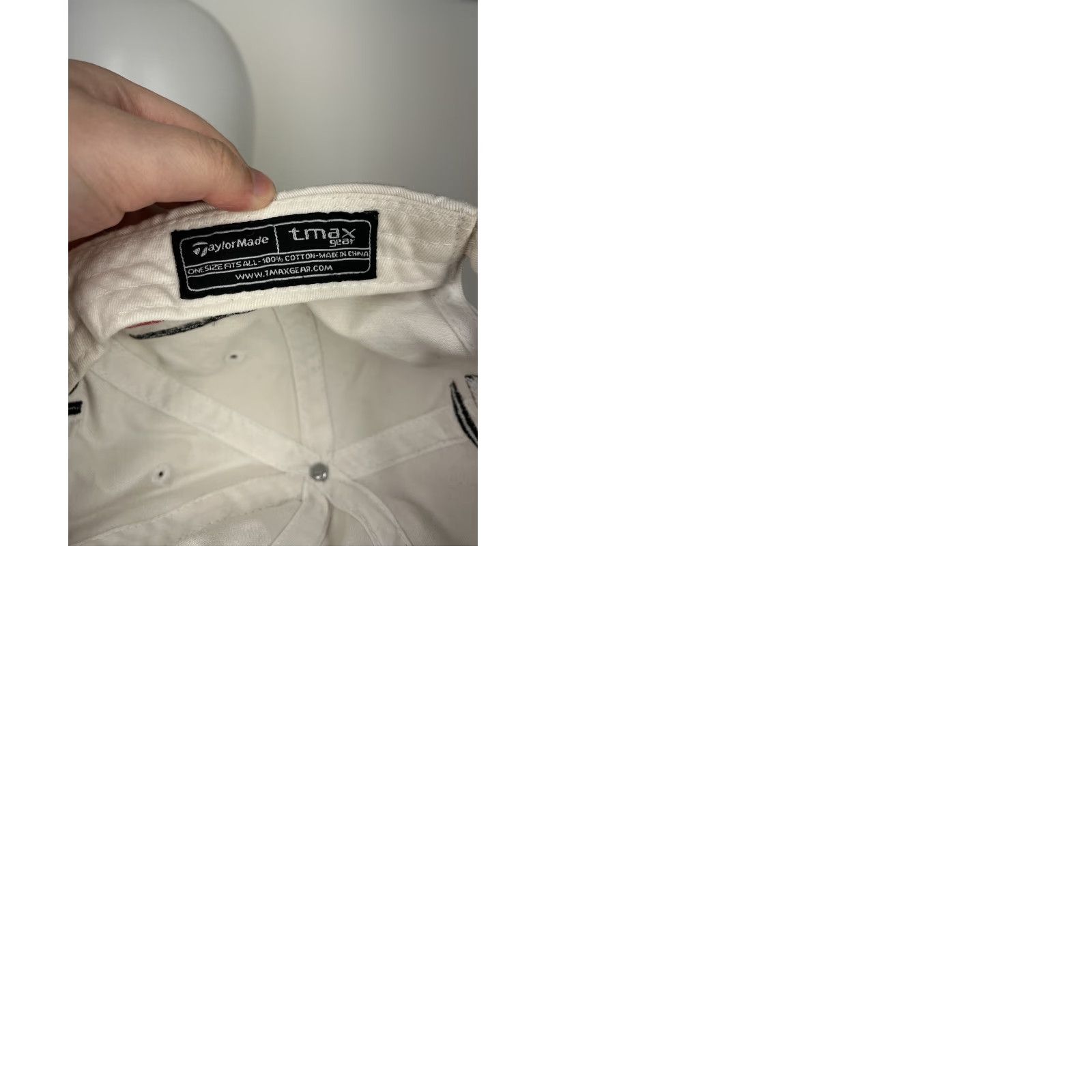 TaylorMade Taylormade Hat Cap Adjustable One Size White Cotton Twill Golf Hat Mens Cap R7 Twill Golf Golfer Logo White Cap Size ONE SIZE - 9 Thumbnail