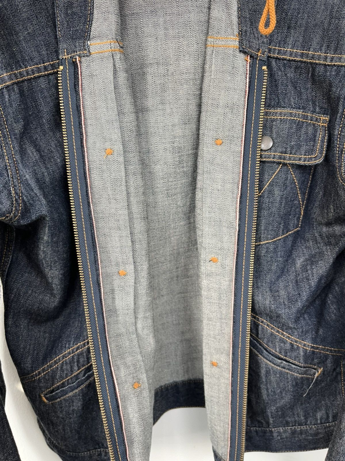 Japanese Brand Melple Selvedge Denim Hooded Jacket Size US L / EU 52-54 / 3 - 7 Thumbnail