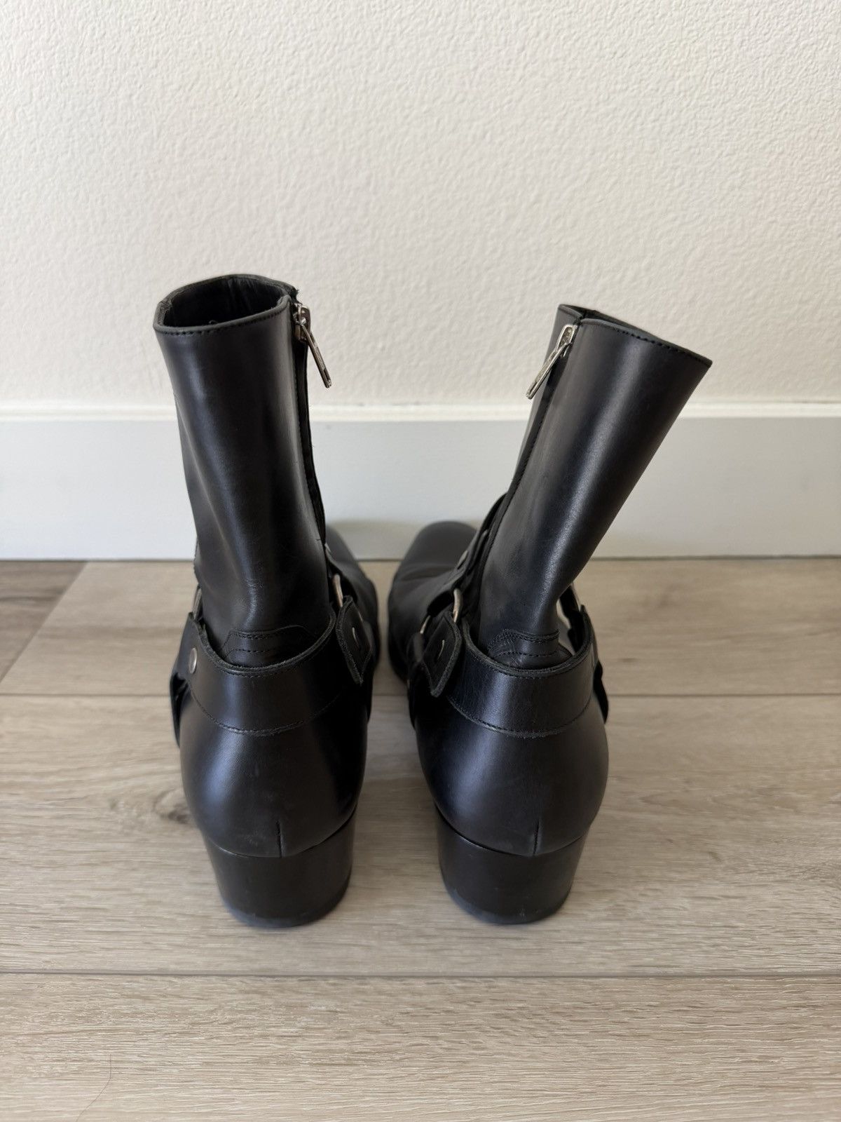 Saint Laurent Paris Leather Harness Wyatt Boots 48 Size US 15 / EU 48 - 4 Thumbnail