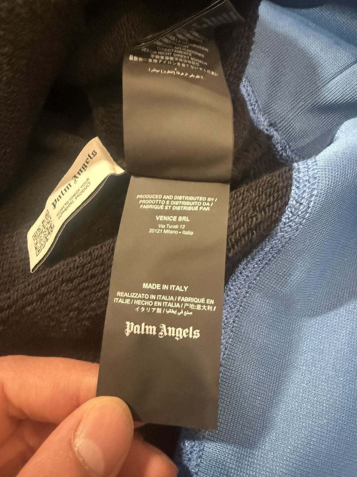 Palm Angels PALM ANGELS DOUBLE LAYER HOODIE SIZE LARGE Size US L / EU 52-54 / 3 - 9 Thumbnail