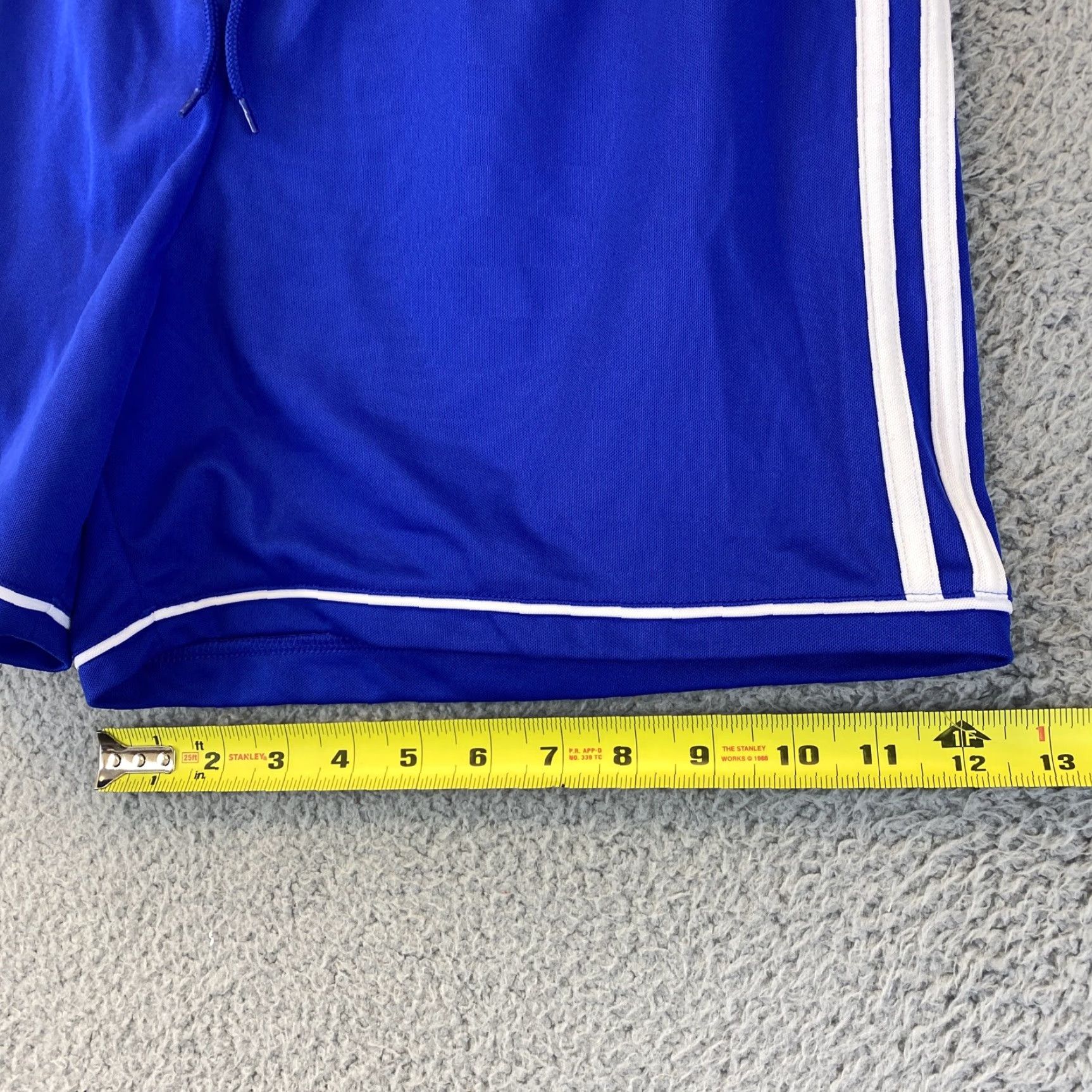 Adidas VINTAGE adidas Shorts Men Large Blue Athletic Soccer Climalite Drawstring Activewear Size US 33 - 7 Thumbnail