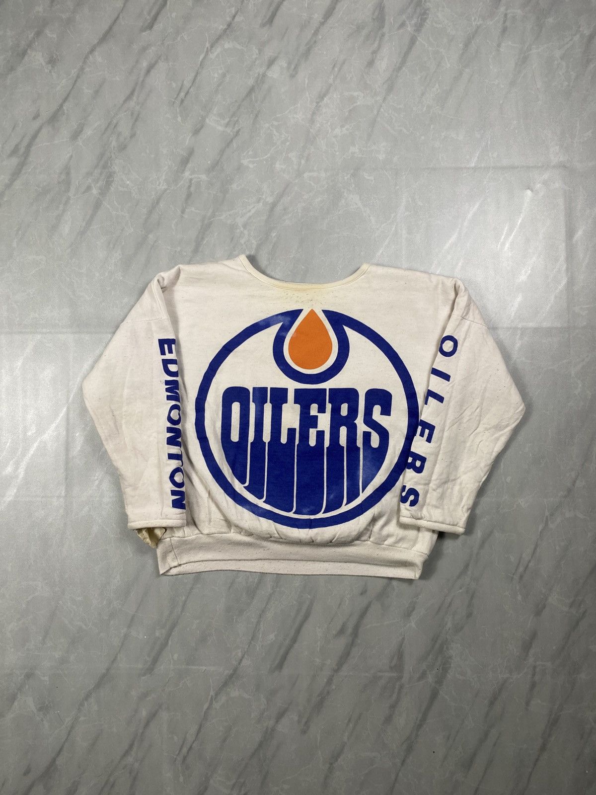 NHL Vintage 1986 Better Tshirts NHL Oilers Multi Logo Reversible Size S / US 4 / IT 40 - 2 Thumbnail