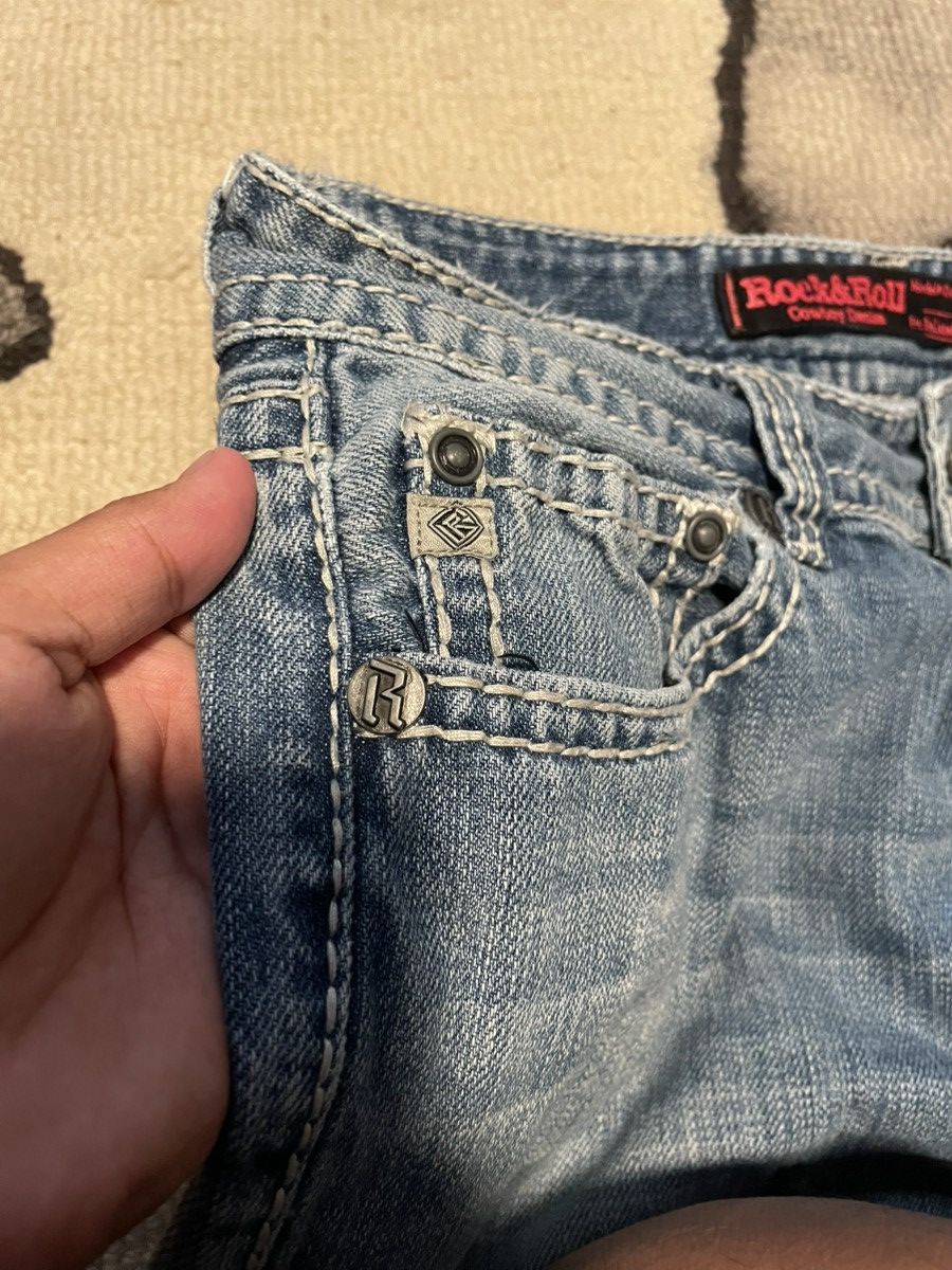 Rock & Republic Rock&Roll jeans cowboy denim double barrel Size US 33 - 4 Thumbnail