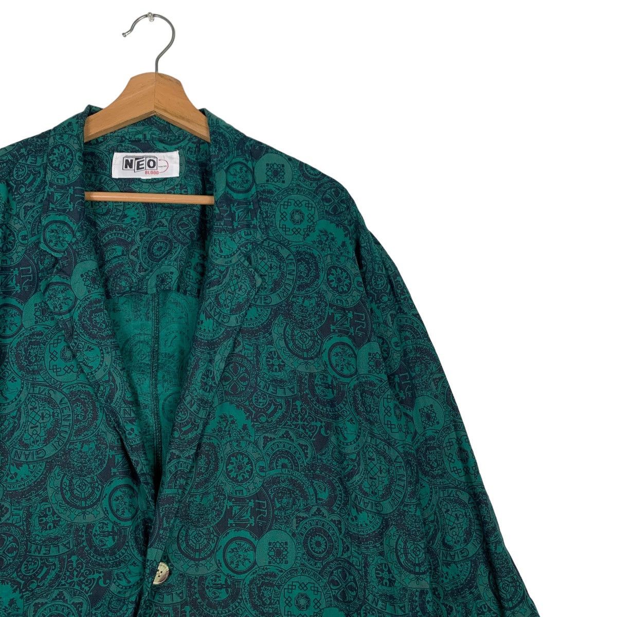 Japanese Brand NEO BLOOD TOKYO Fullprint Casual Jacket #0892-C40 Size US L / EU 52-54 / 3 - 5 Thumbnail