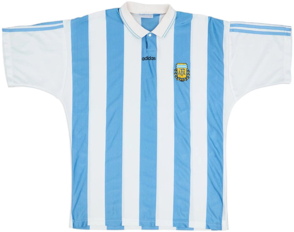 Adidas Vintage Adidas Argentina 1994 World Cup Jersey Size US XL / EU 56 / 4 - 2 Thumbnail