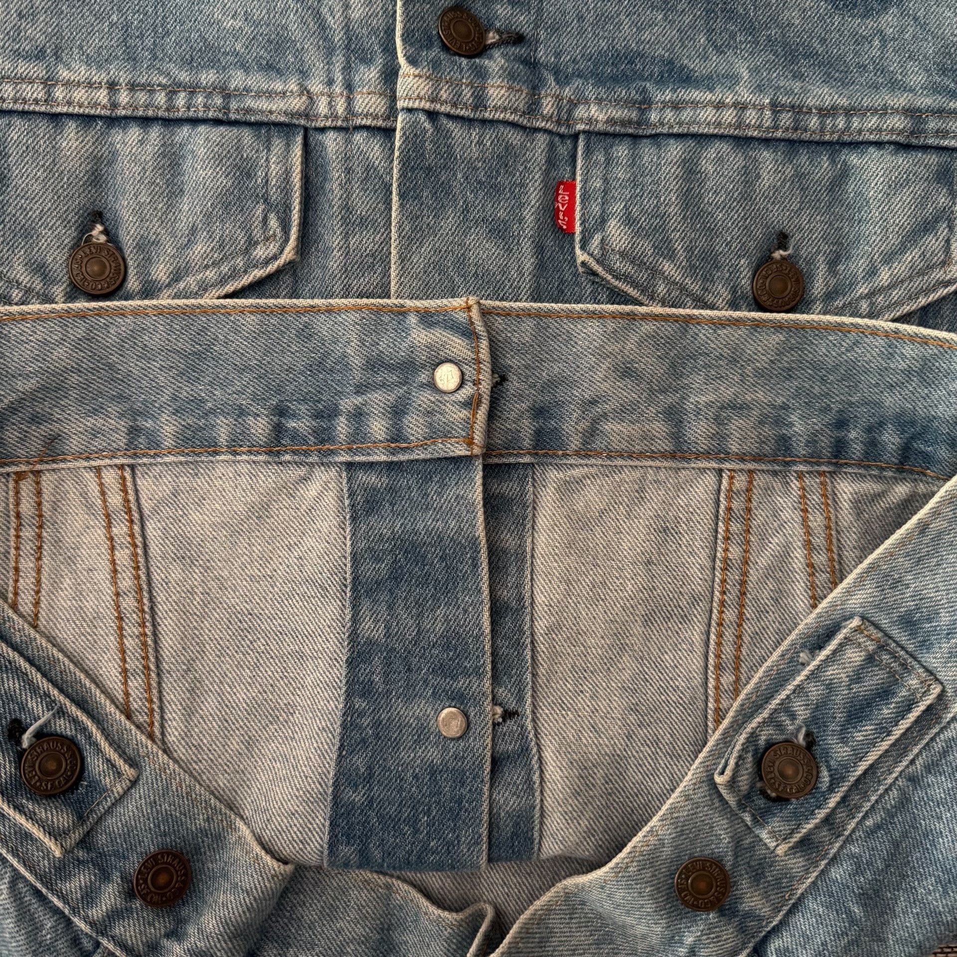 Levi's Vintage Clothing Levi's LVC 71205 0213 USA Washed Denim Jacket Size US XS / EU 42 / 0 - 6 Thumbnail