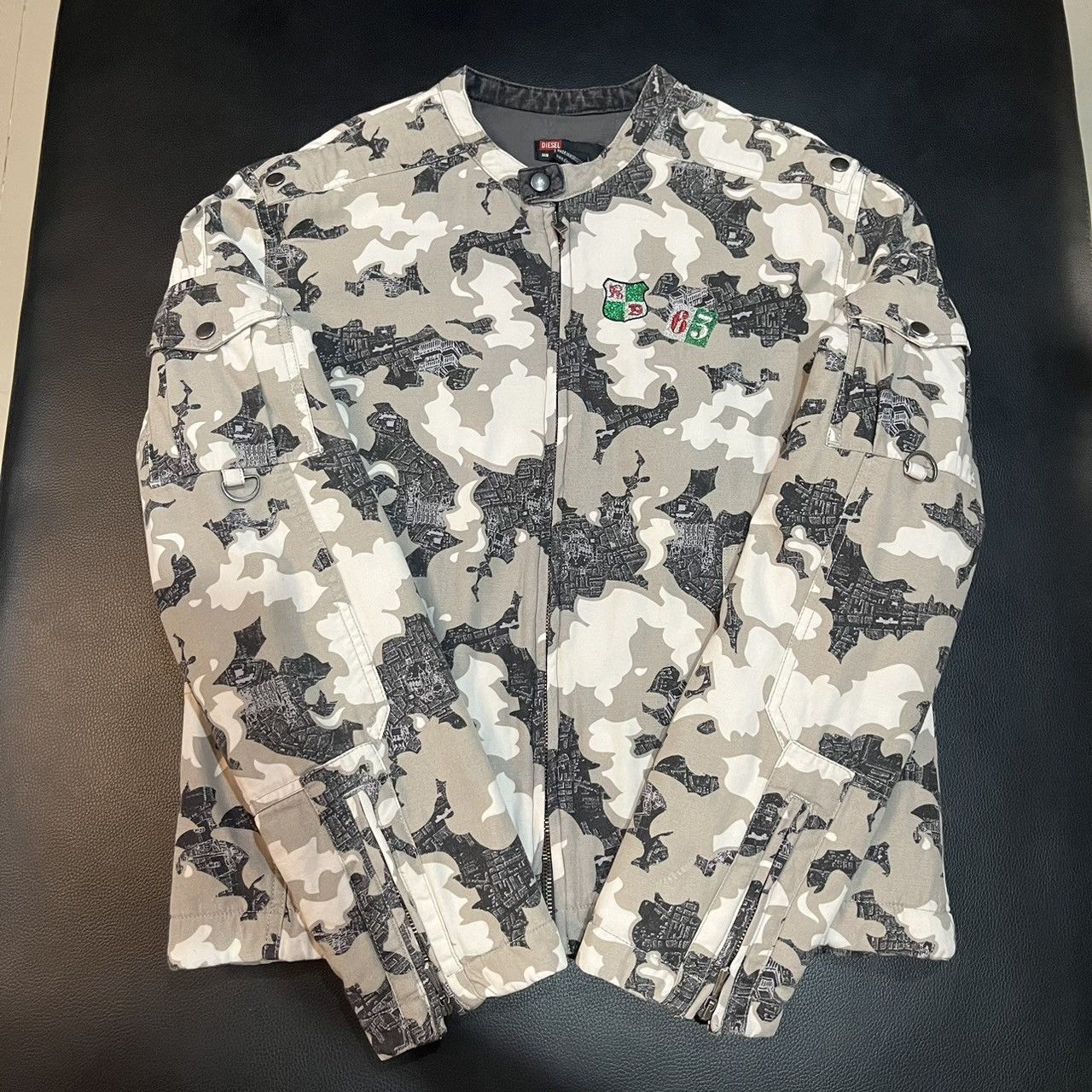 Diesel diesel biker camo white jacket Size US M / EU 48-50 / 2 - 1 Thumbnail