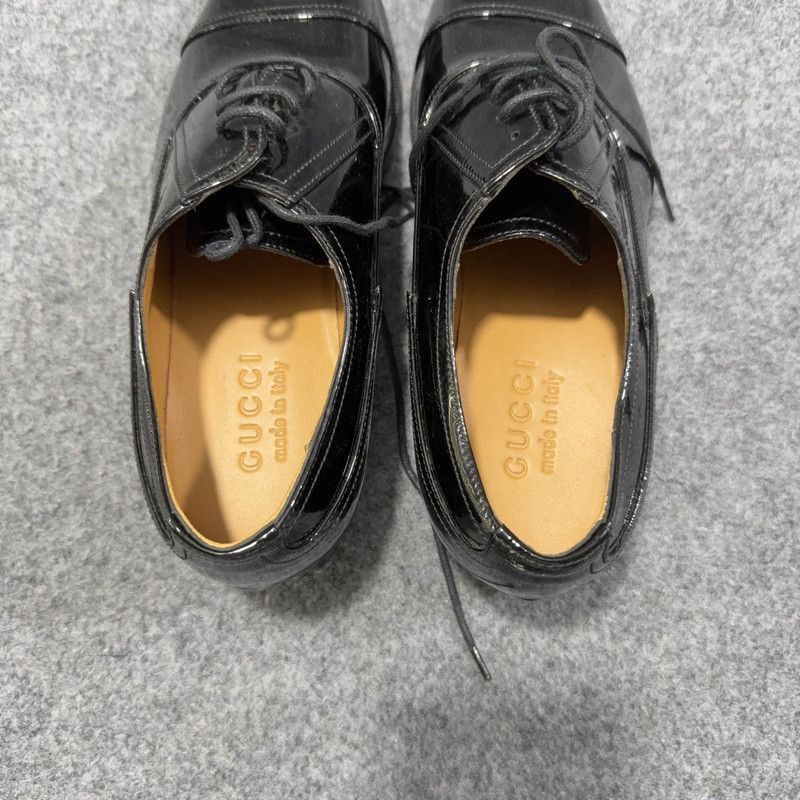 Gucci Gucci Black Patent Leather Casual Shoes - Size US 6.5 / EU 39-40 - 6 Thumbnail