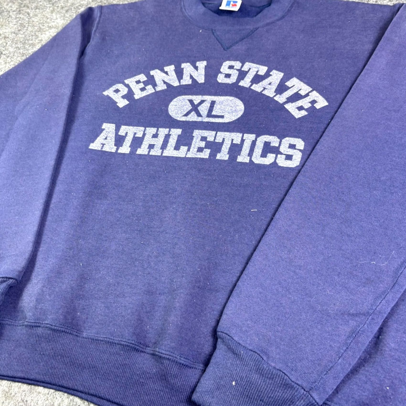 Russell Athletic VINTAGE Russell Athletic Sweatshirt Navy Blue M Crew Neck Mens Graphic Print 90s Penn State Athletics Size US M / EU 48-50 / 2 - 7 Thumbnail