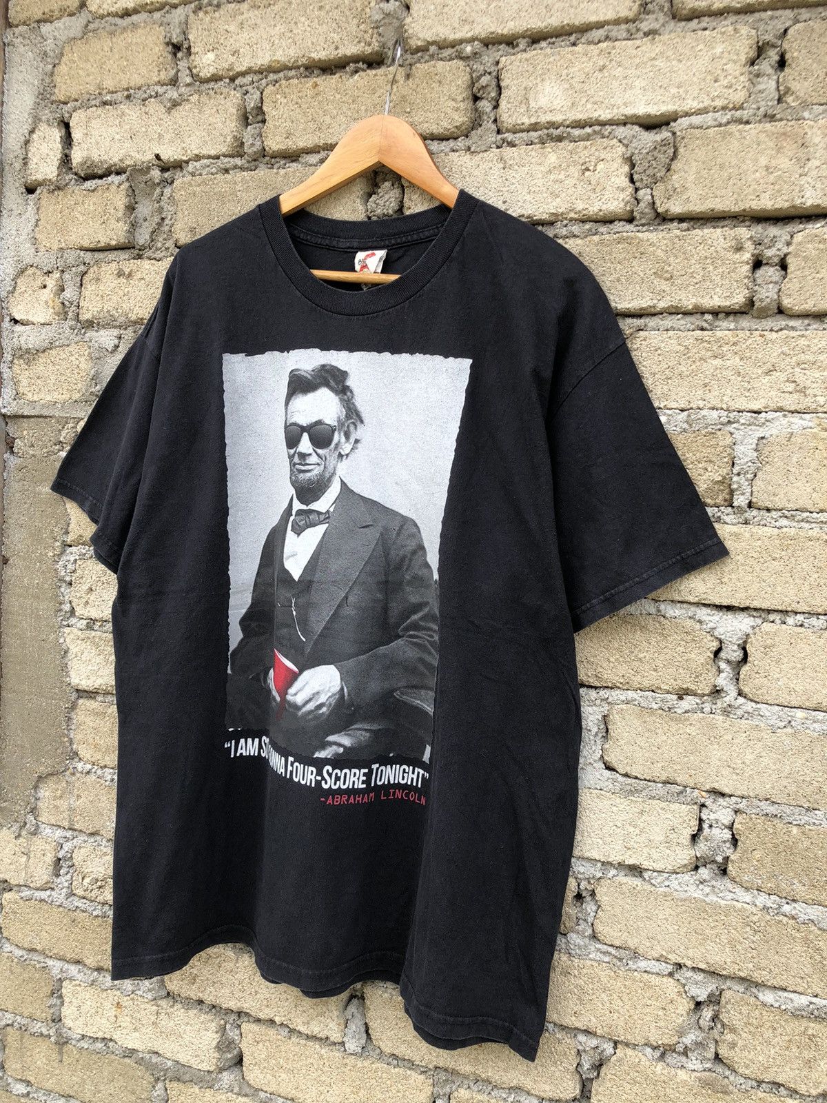 Japanese Brand × Vintage Vintage Y2K Abraham Lincoln Photo Tee Size US XL / EU 56 / 4 - 3 Thumbnail