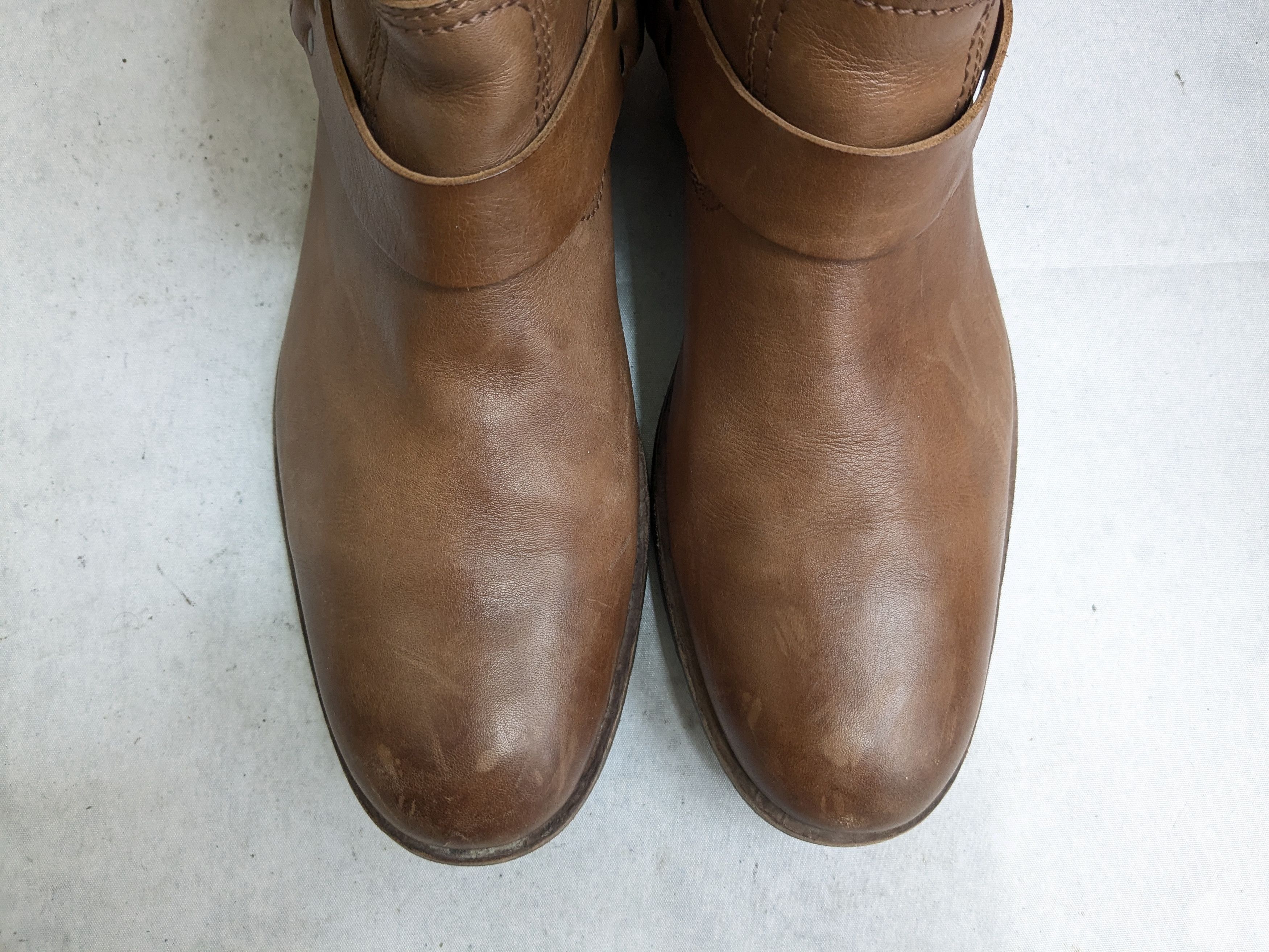 Frye Frye Harness Boots Brown 10.5 Leather Buckle Strap Size US 10.5 / EU 43-44 - 3 Thumbnail