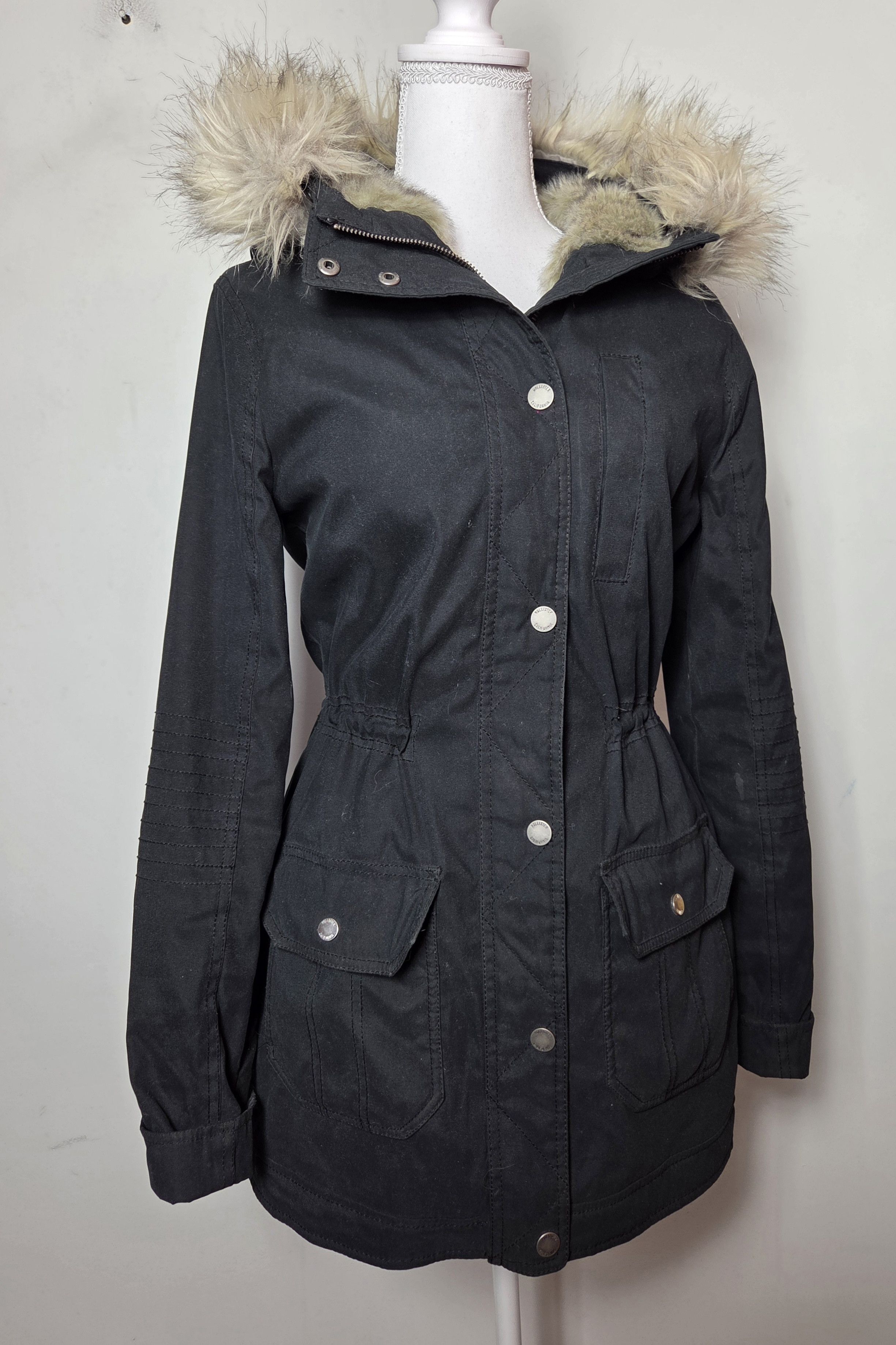 Hollister Hollister faux fur hood parka jacket y2k 2000s japan Size S / US 4 / IT 40 - 1 Thumbnail